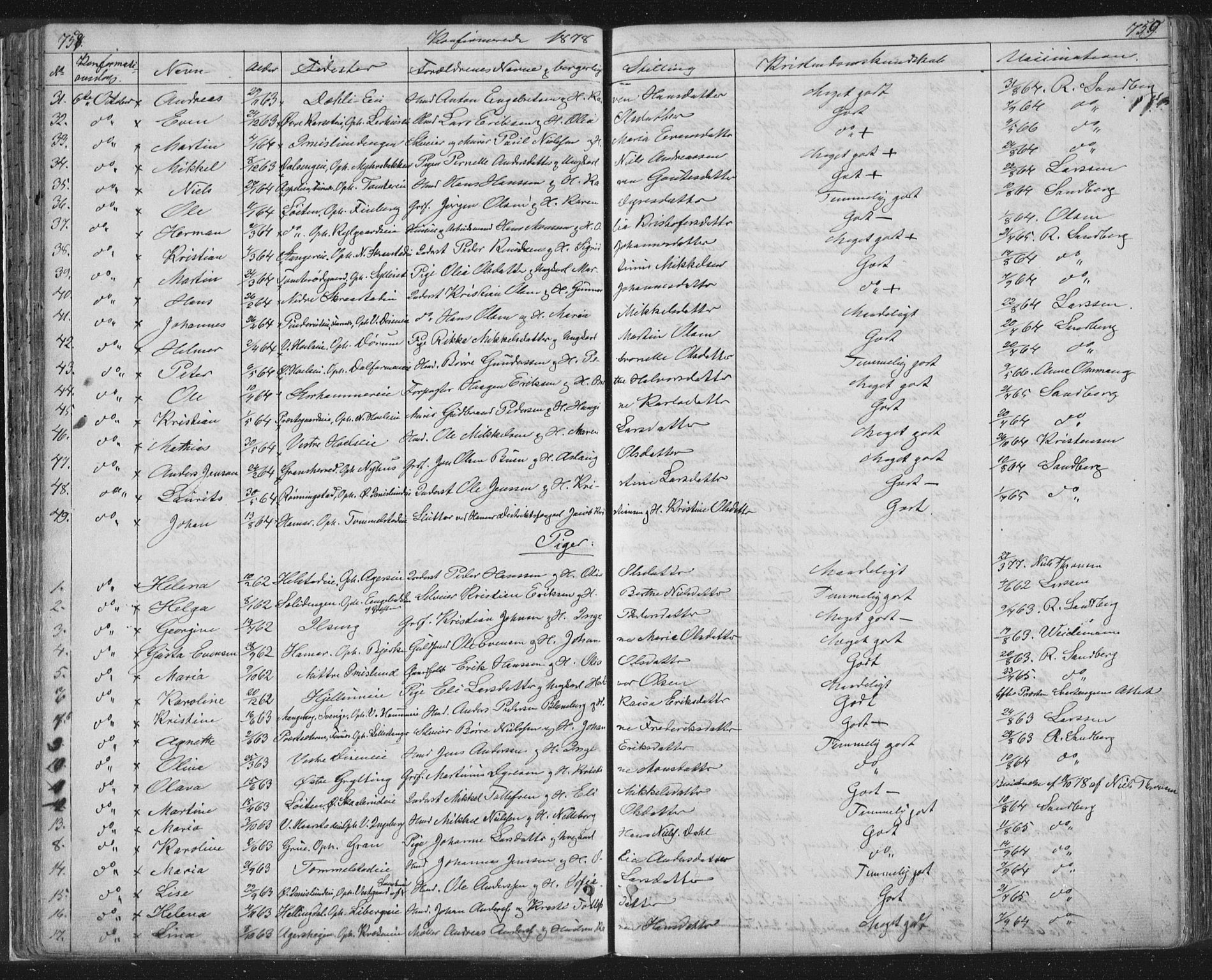 Vang prestekontor, Hedmark, SAH/PREST-008/H/Ha/Hab/L0010B: Parish register (copy) no. 10b, 1854-1896, p. 758-759