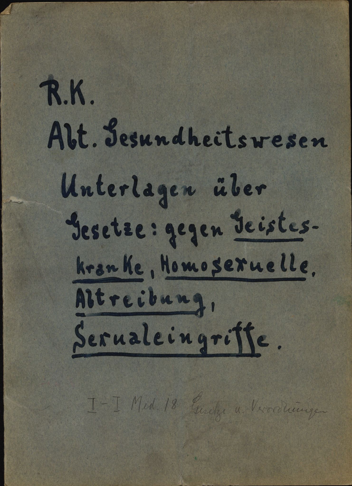 Tyske arkiver, Reichskommissariat, AV/RA-RAFA-2174/E/Eb/Ebe/L0005: B I Medizinische Angelegenheiten, 1940-1945, p. 2