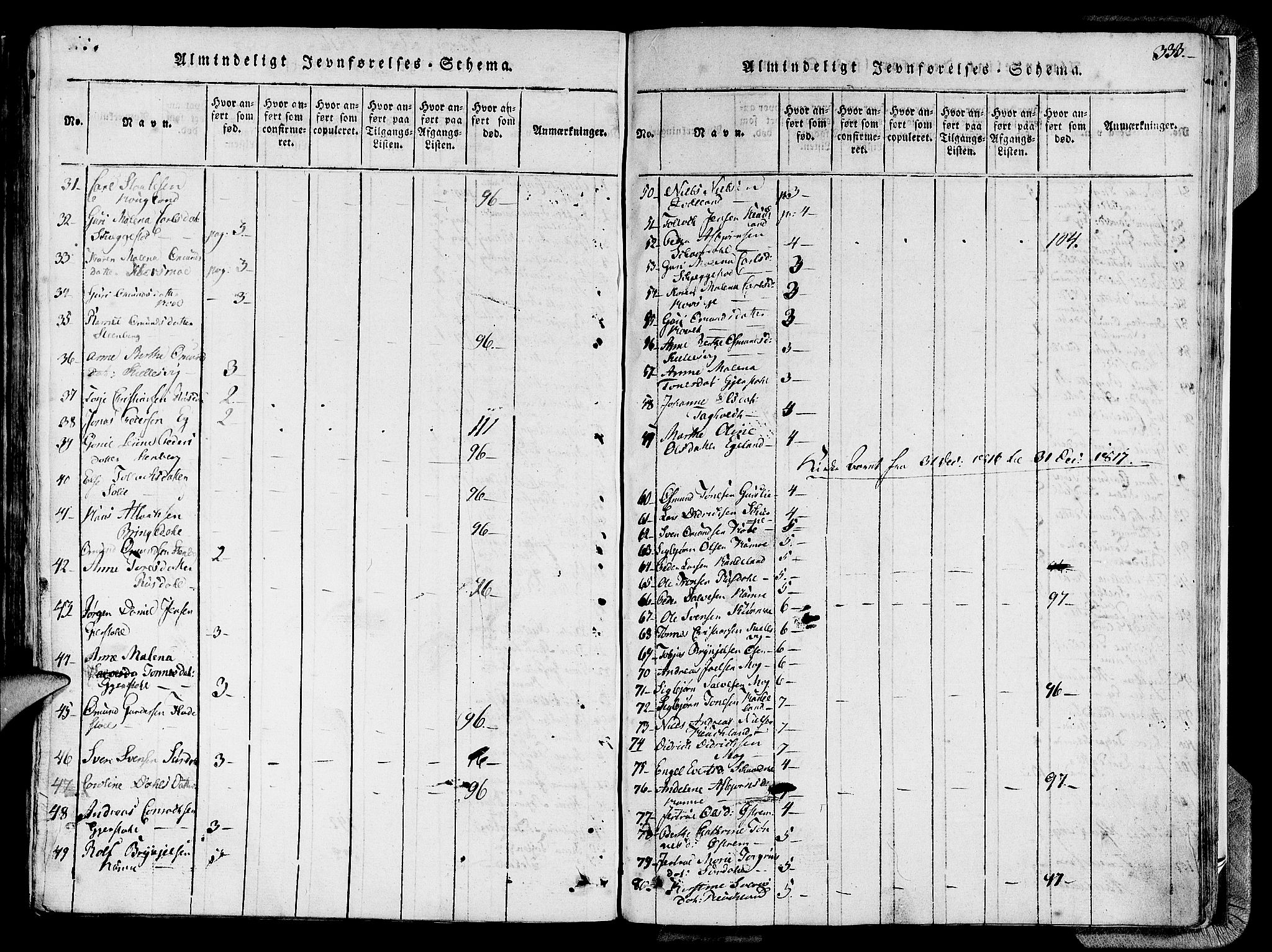 Lund sokneprestkontor, AV/SAST-A-101809/S06/L0005: Parish register (official) no. A 5, 1815-1833, p. 333