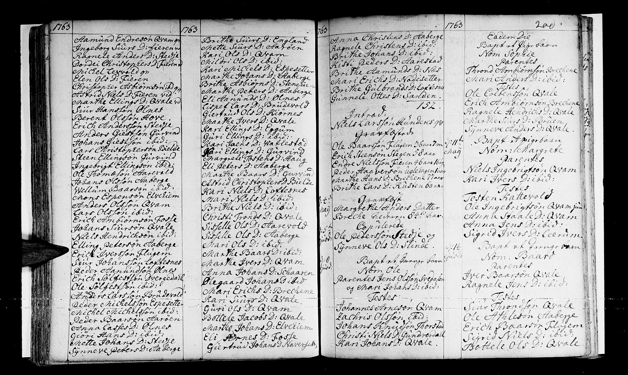 Sogndal sokneprestembete, AV/SAB-A-81301/H/Haa/Haaa/L0003: Parish register (official) no. A 3, 1747-1768, p. 200