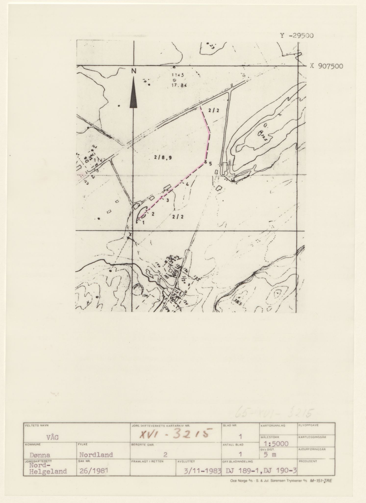 Jordskifteverkets kartarkiv, AV/RA-S-3929/T, 1859-1988, p. 4201