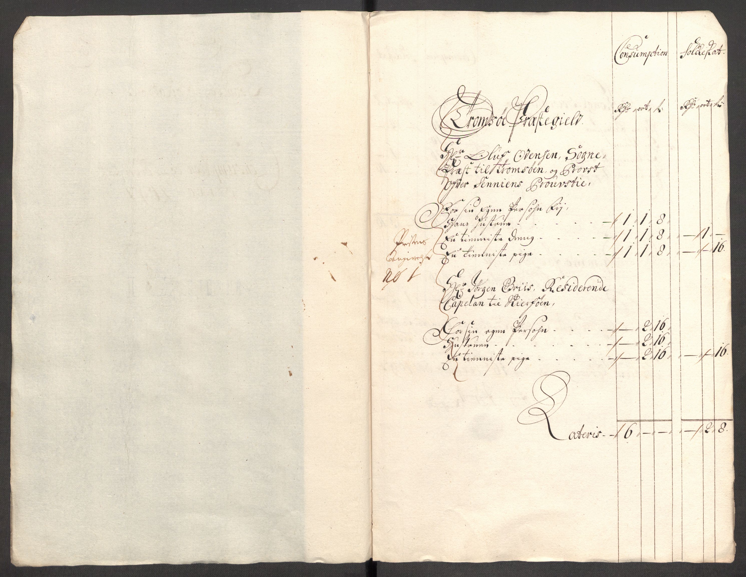 Rentekammeret inntil 1814, Reviderte regnskaper, Fogderegnskap, RA/EA-4092/R68/L4754: Fogderegnskap Senja og Troms, 1697-1699, p. 110