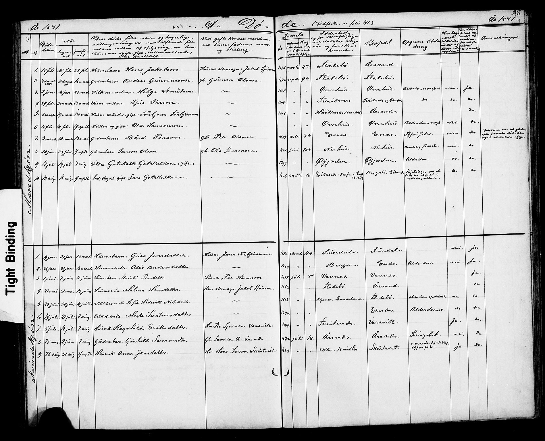 Kvinnherad sokneprestembete, AV/SAB-A-76401/H/Hab: Parish register (copy) no. D 1, 1856-1905, p. 95