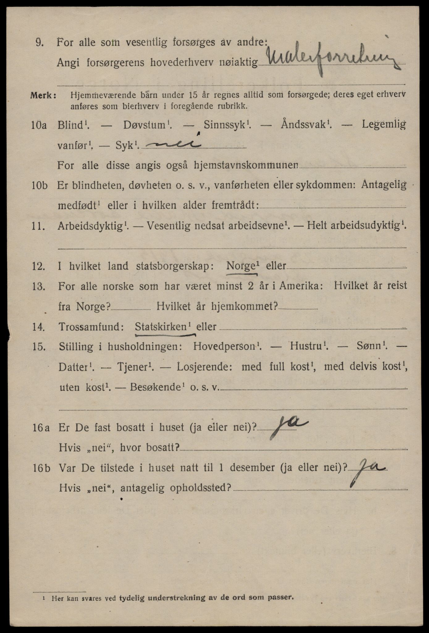 SAST, 1920 census for Stavanger, 1920, p. 59553