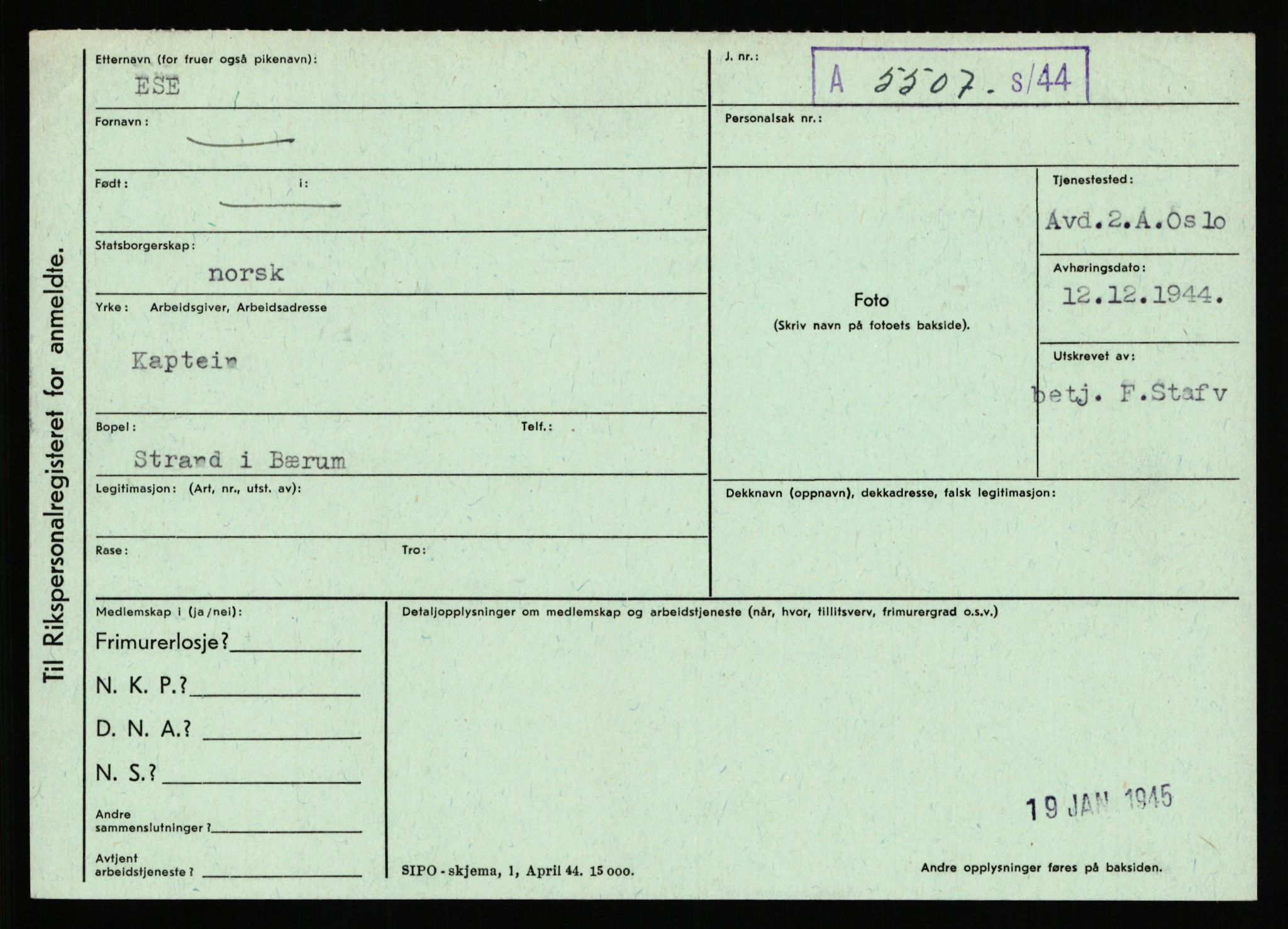 Statspolitiet - Hovedkontoret / Osloavdelingen, AV/RA-S-1329/C/Ca/L0004: Eid - funn av gjenstander	, 1943-1945, p. 2163