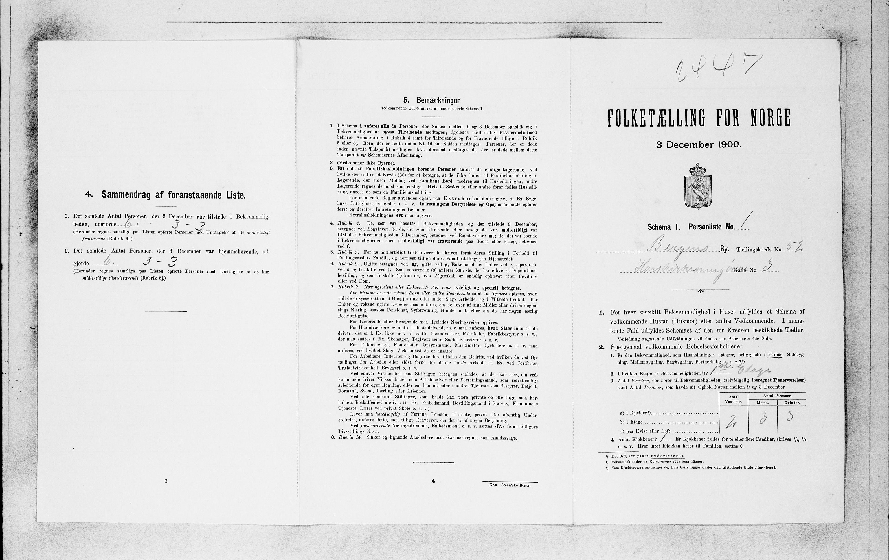 SAB, 1900 census for Bergen, 1900, p. 10249