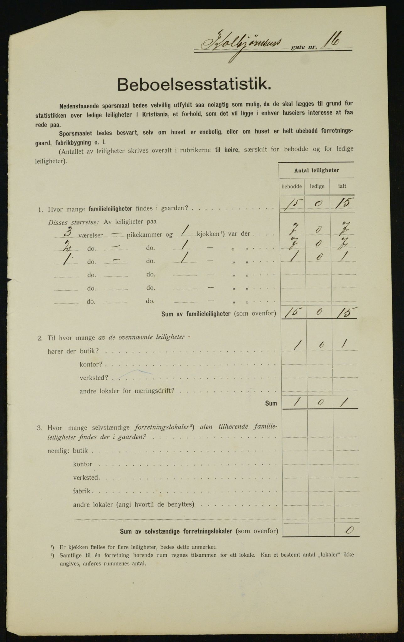 OBA, Municipal Census 1912 for Kristiania, 1912, p. 12941