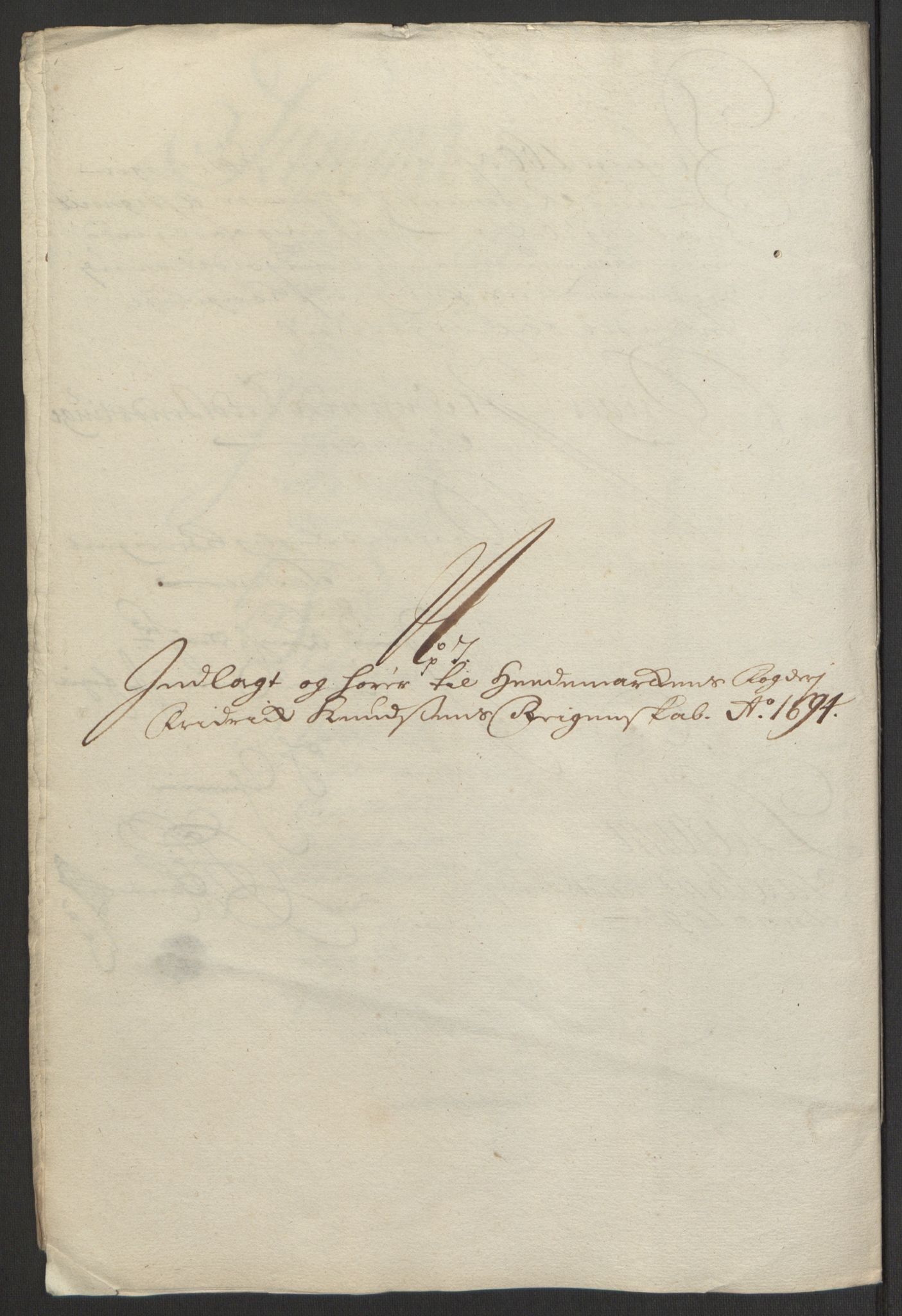 Rentekammeret inntil 1814, Reviderte regnskaper, Fogderegnskap, RA/EA-4092/R16/L1035: Fogderegnskap Hedmark, 1694, p. 143