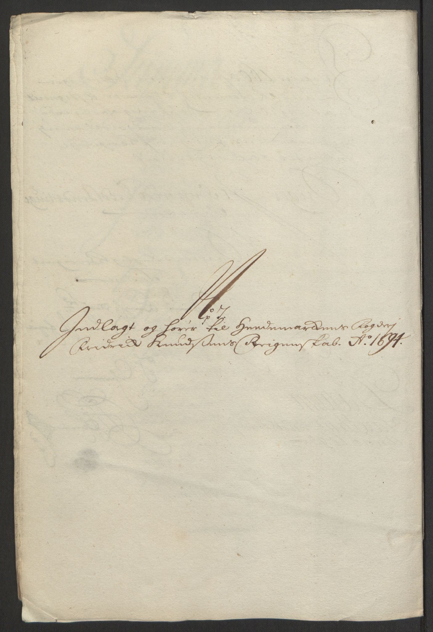 Rentekammeret inntil 1814, Reviderte regnskaper, Fogderegnskap, AV/RA-EA-4092/R16/L1035: Fogderegnskap Hedmark, 1694, p. 143