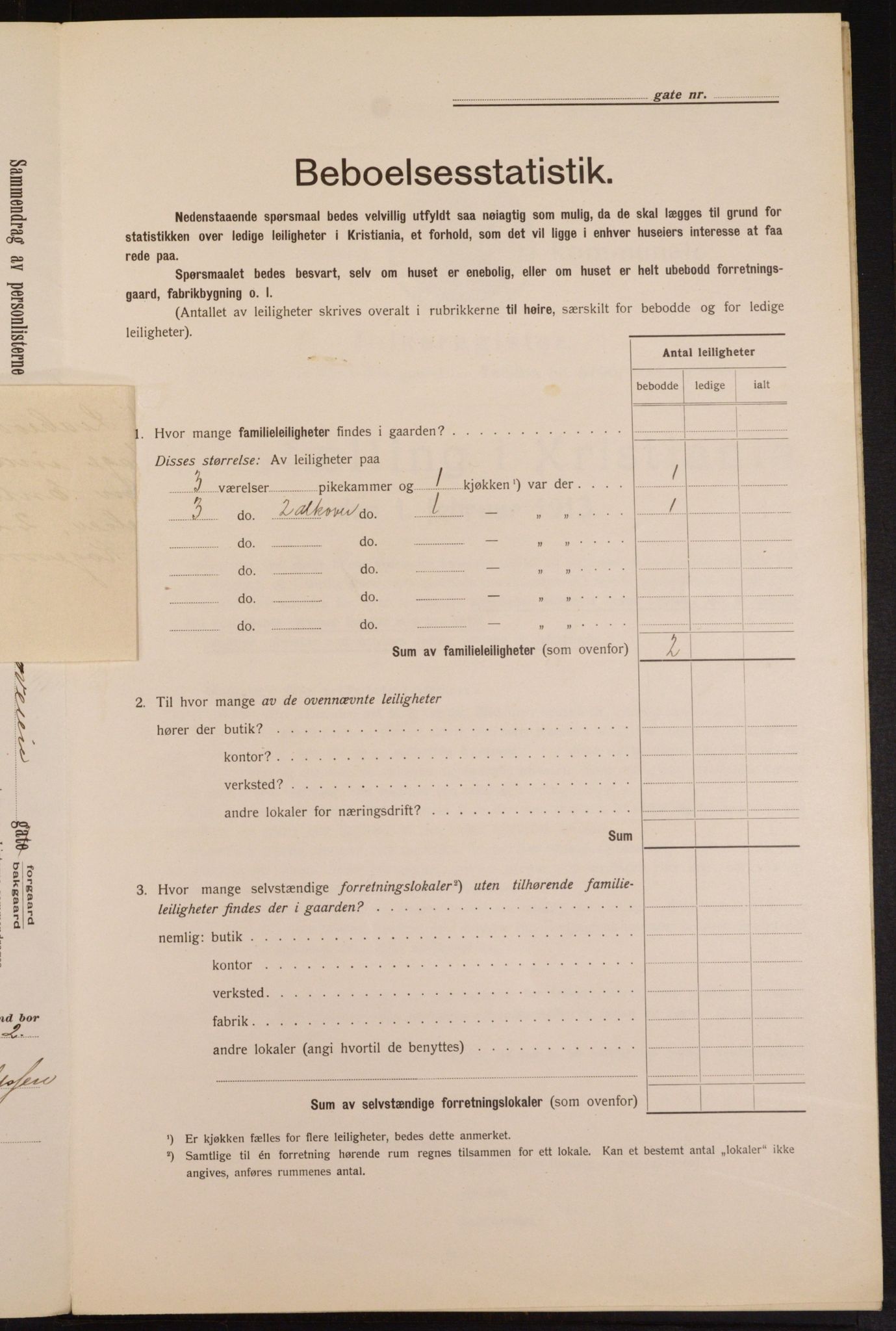 OBA, Municipal Census 1913 for Kristiania, 1913, p. 57996