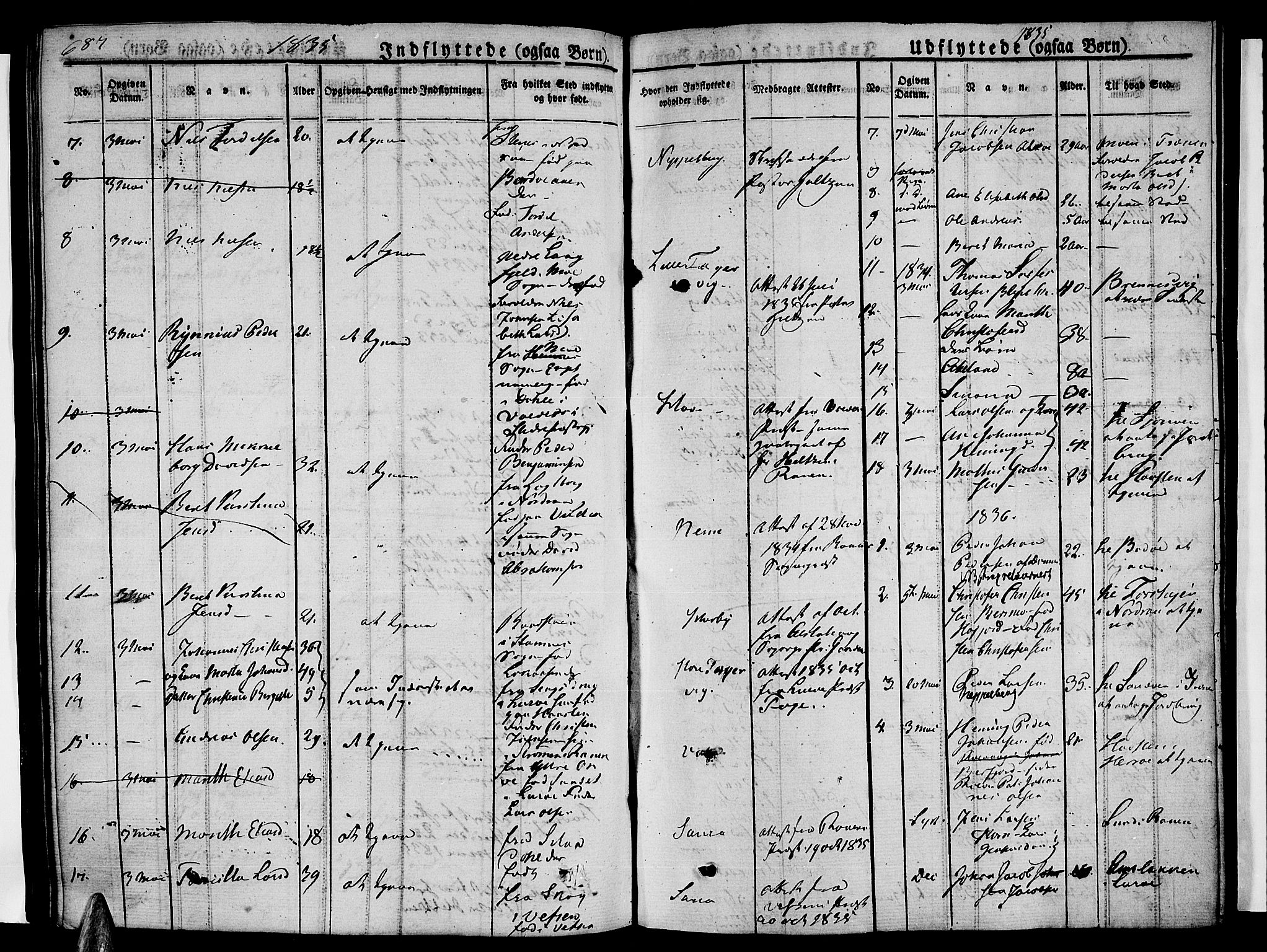 Ministerialprotokoller, klokkerbøker og fødselsregistre - Nordland, SAT/A-1459/838/L0548: Parish register (official) no. 838A06, 1829-1839, p. 687-688