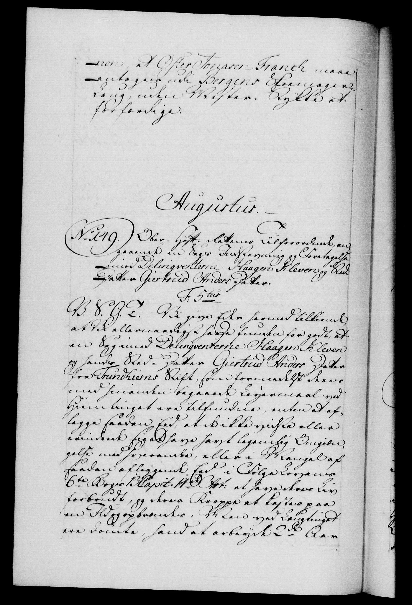 Danske Kanselli 1572-1799, RA/EA-3023/F/Fc/Fca/Fcab/L0037: Norske tegnelser, 1762-1766, p. 99b