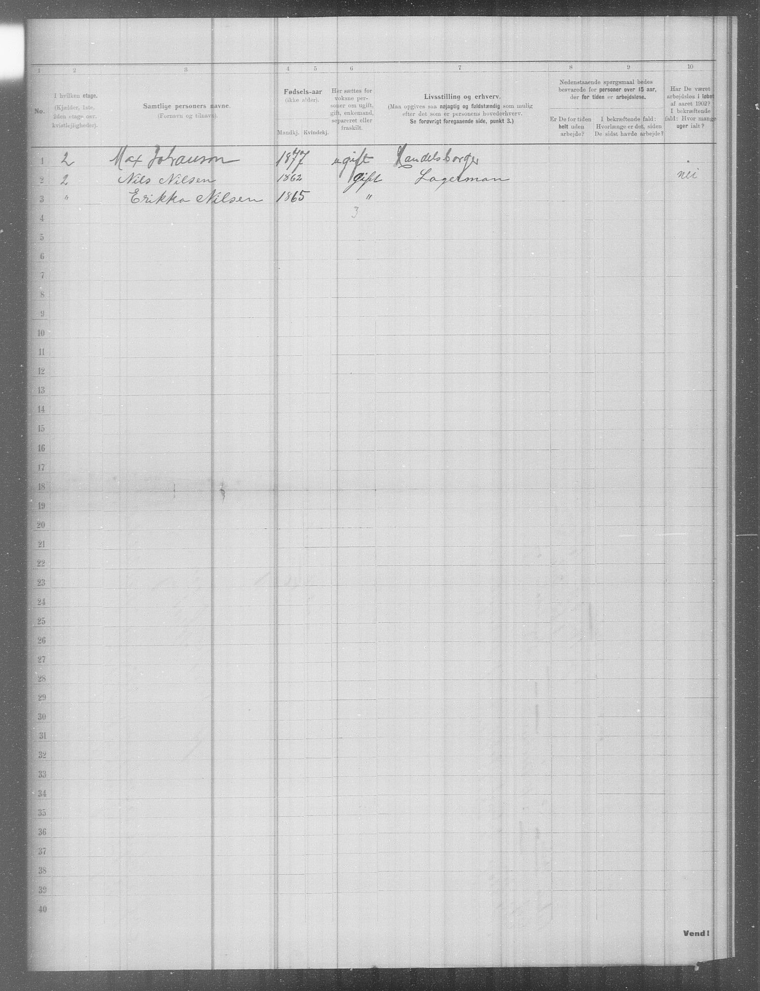 OBA, Municipal Census 1902 for Kristiania, 1902, p. 5858