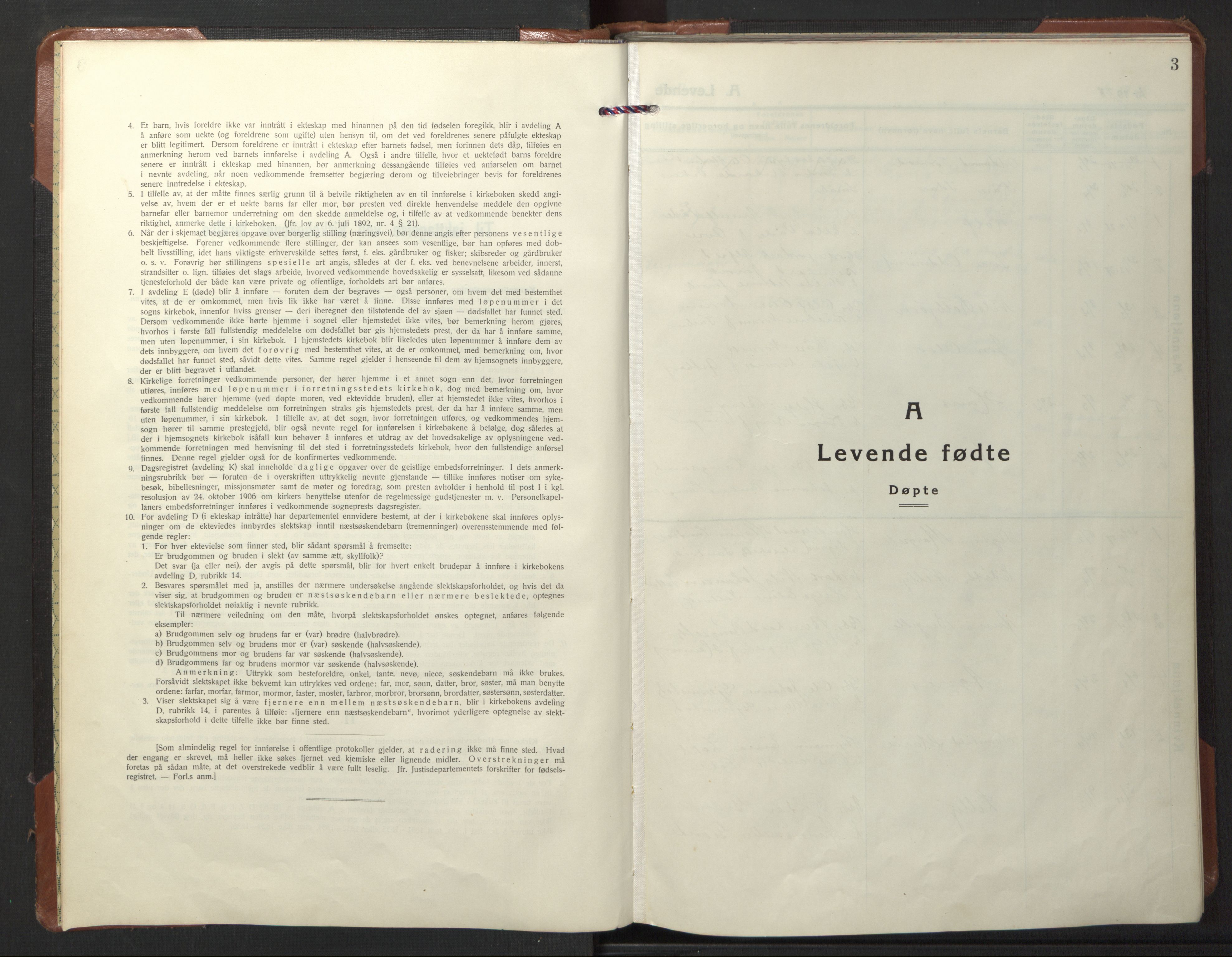 Ministerialprotokoller, klokkerbøker og fødselsregistre - Nord-Trøndelag, SAT/A-1458/722/L0227: Parish register (copy) no. 722C03, 1928-1958, p. 3