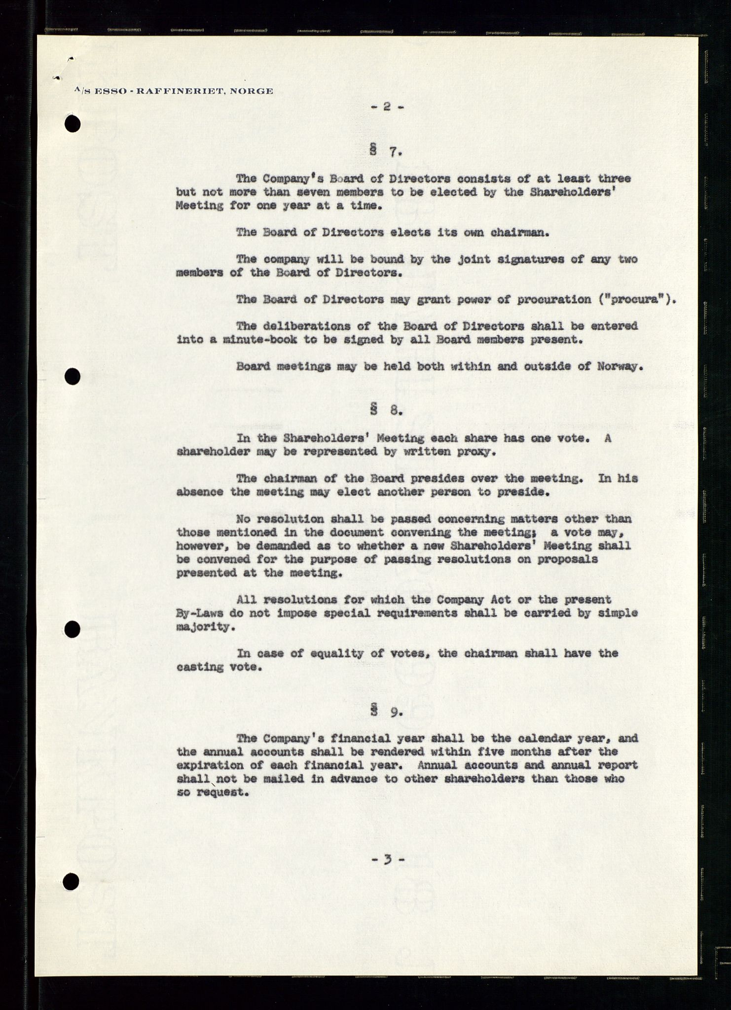 PA 1537 - A/S Essoraffineriet Norge, AV/SAST-A-101957/A/Aa/L0002/0001: Styremøter / Shareholder meetings, Board meeting minutes, 1957-1961, p. 174