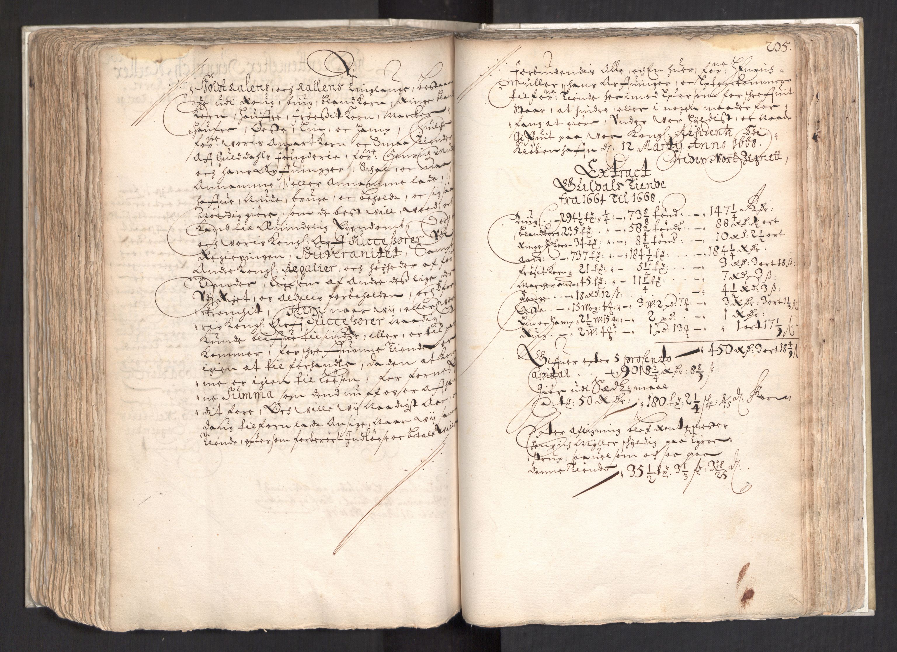 Rentekammeret, Kammerkanselliet, AV/RA-EA-3111/G/Gg/Ggj/Ggja/L0003: Skjøtebok Oa (13), 1661-1669, p. 209