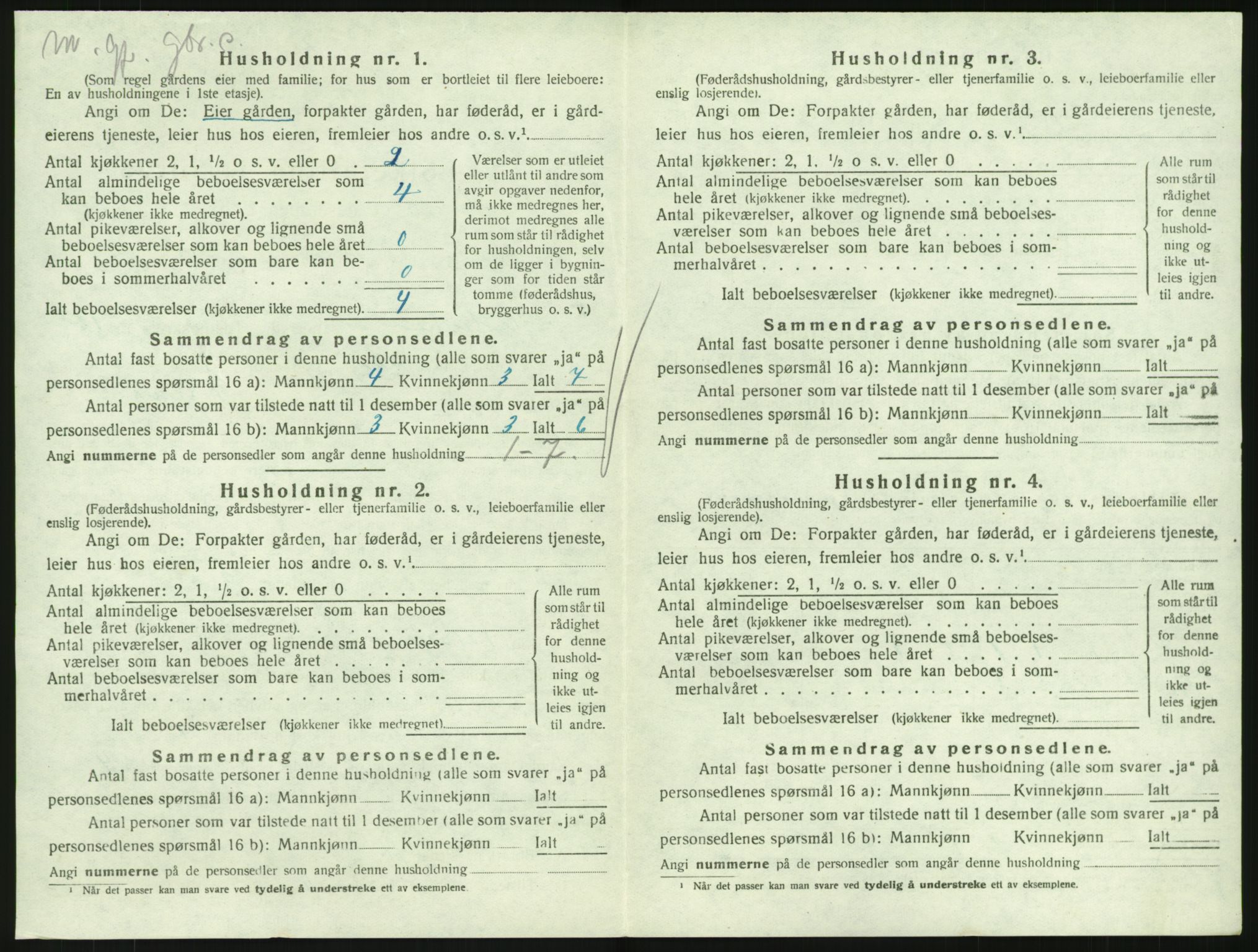 SAKO, 1920 census for Hedrum, 1920, p. 1236