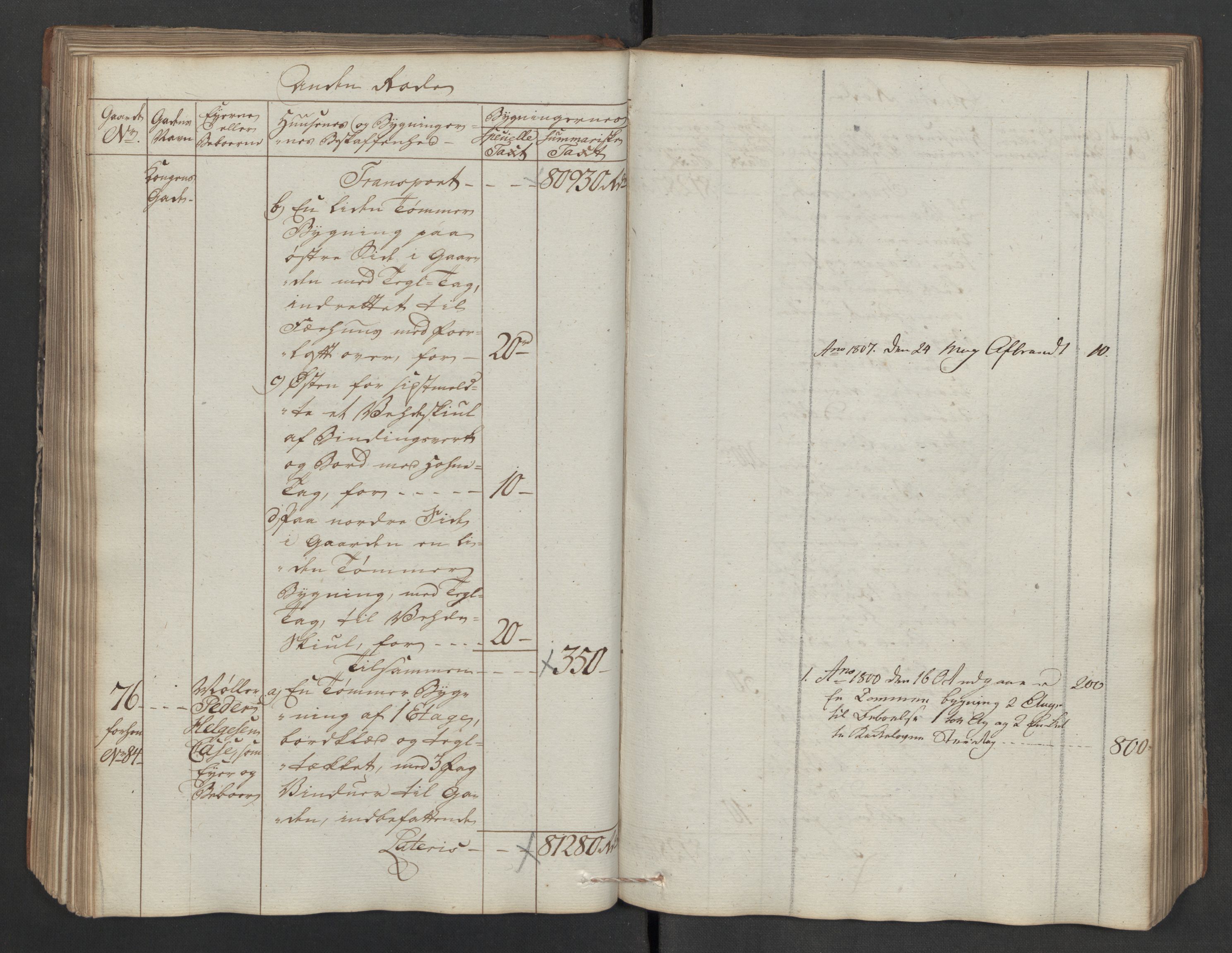 Kommersekollegiet, Brannforsikringskontoret 1767-1814, RA/EA-5458/F/Fa/L0040/0005: Moss / Branntakstprotokoll, 1797, p. 138