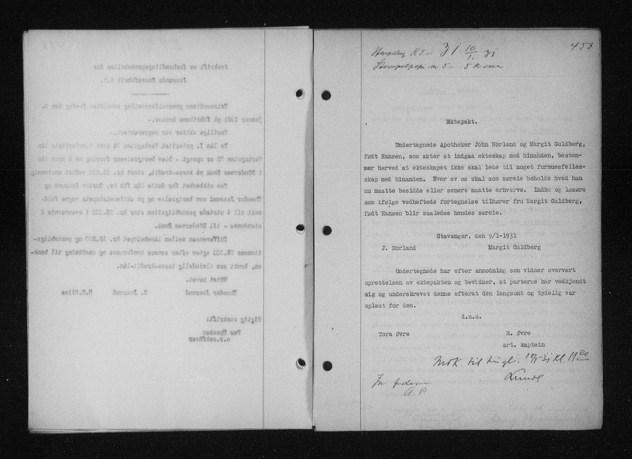 Stavanger byfogd, SAST/A-101408/001/4/41/410/410BB/L0058: Mortgage book no. 48, 1930-1931, Deed date: 10.01.1930