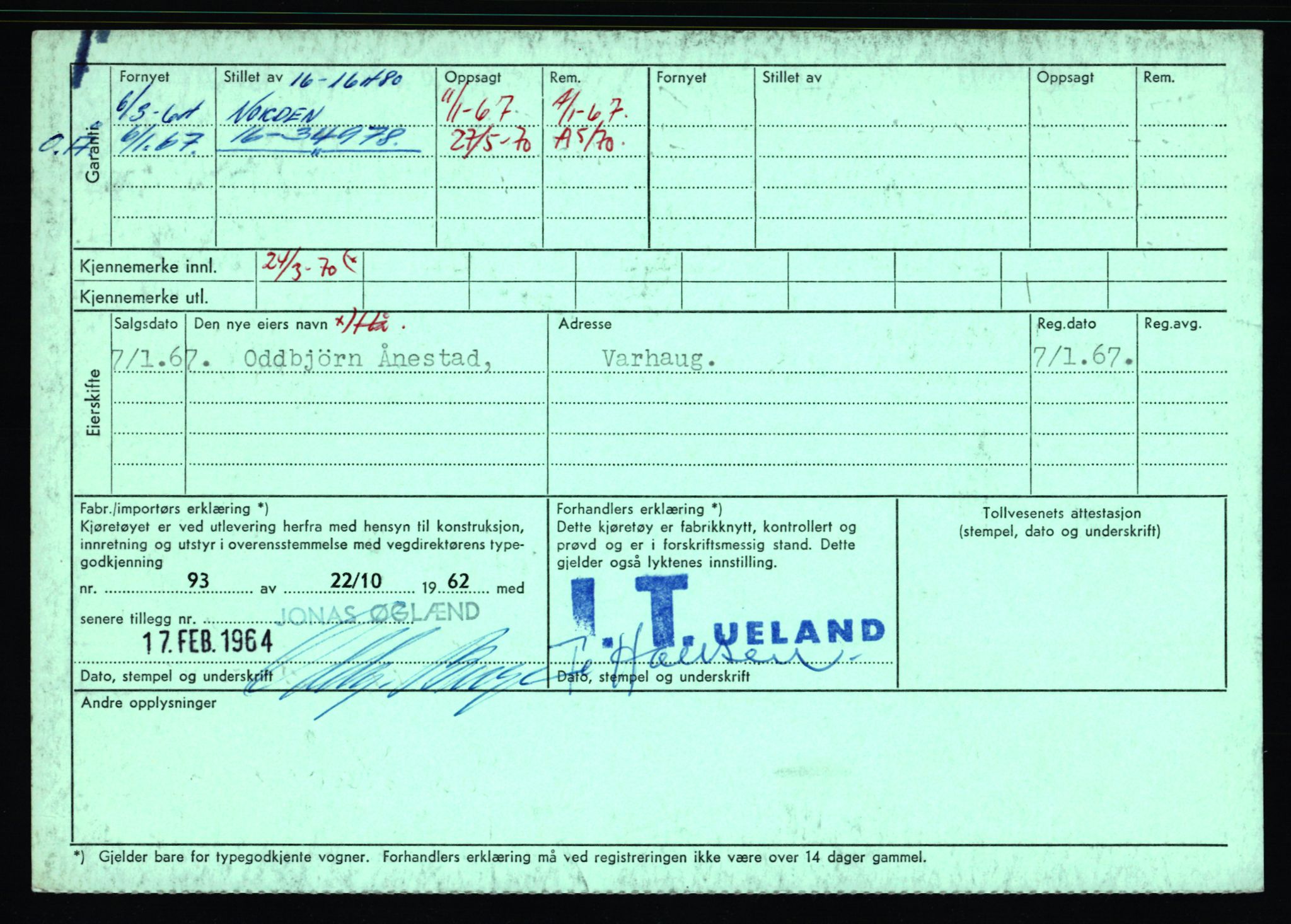 Stavanger trafikkstasjon, AV/SAST-A-101942/0/F/L0064: L-63800 - L-65399, 1930-1971, p. 1637