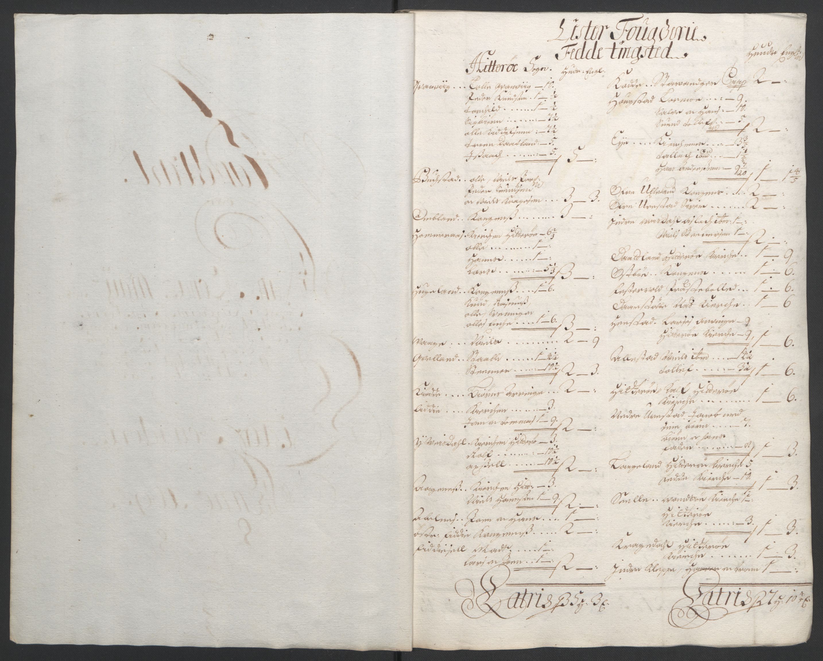 Rentekammeret inntil 1814, Reviderte regnskaper, Fogderegnskap, AV/RA-EA-4092/R43/L2545: Fogderegnskap Lista og Mandal, 1694-1695, p. 275