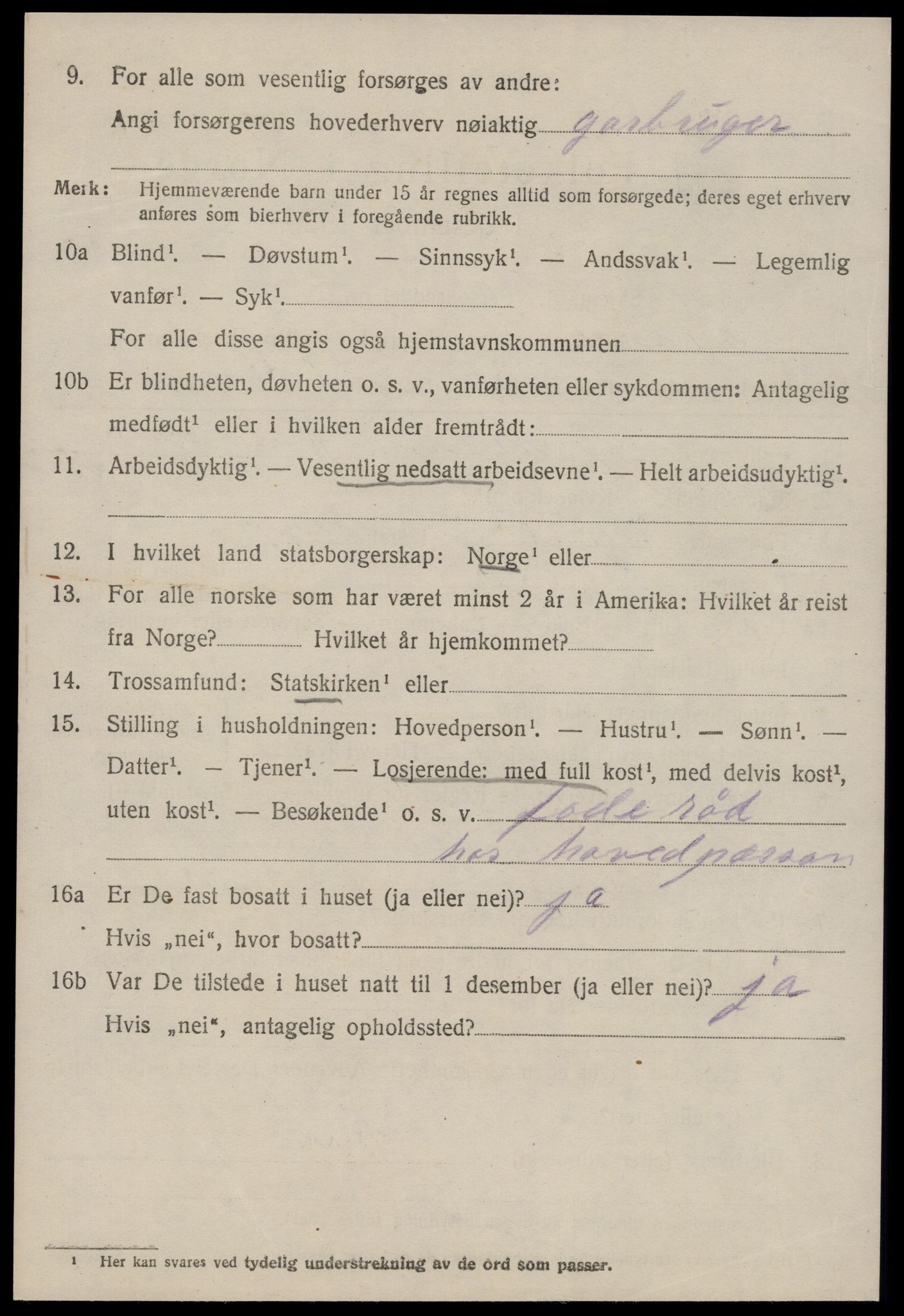 SAT, 1920 census for Fræna, 1920, p. 5772
