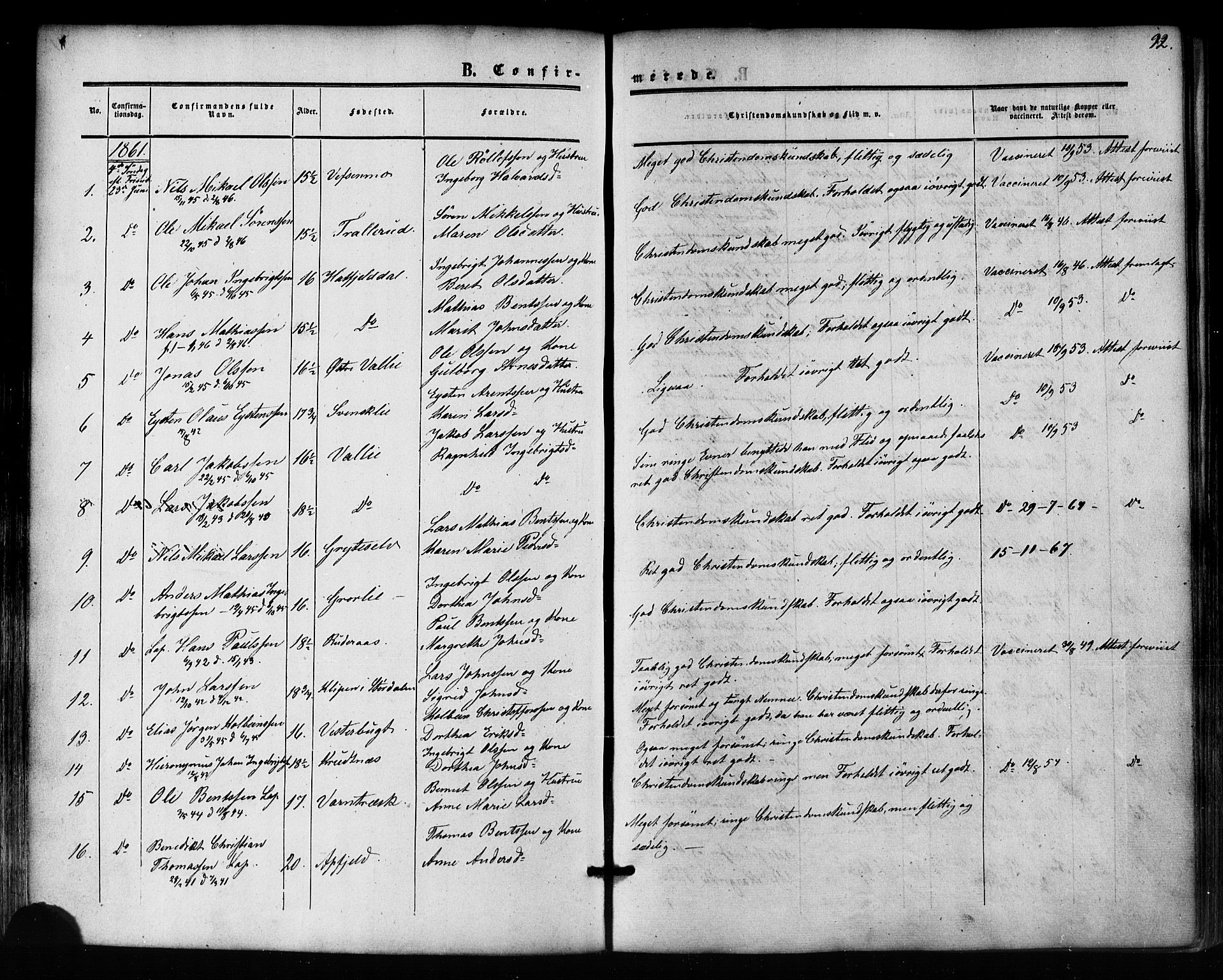 Ministerialprotokoller, klokkerbøker og fødselsregistre - Nordland, SAT/A-1459/823/L0324: Parish register (official) no. 823A01, 1860-1878, p. 92