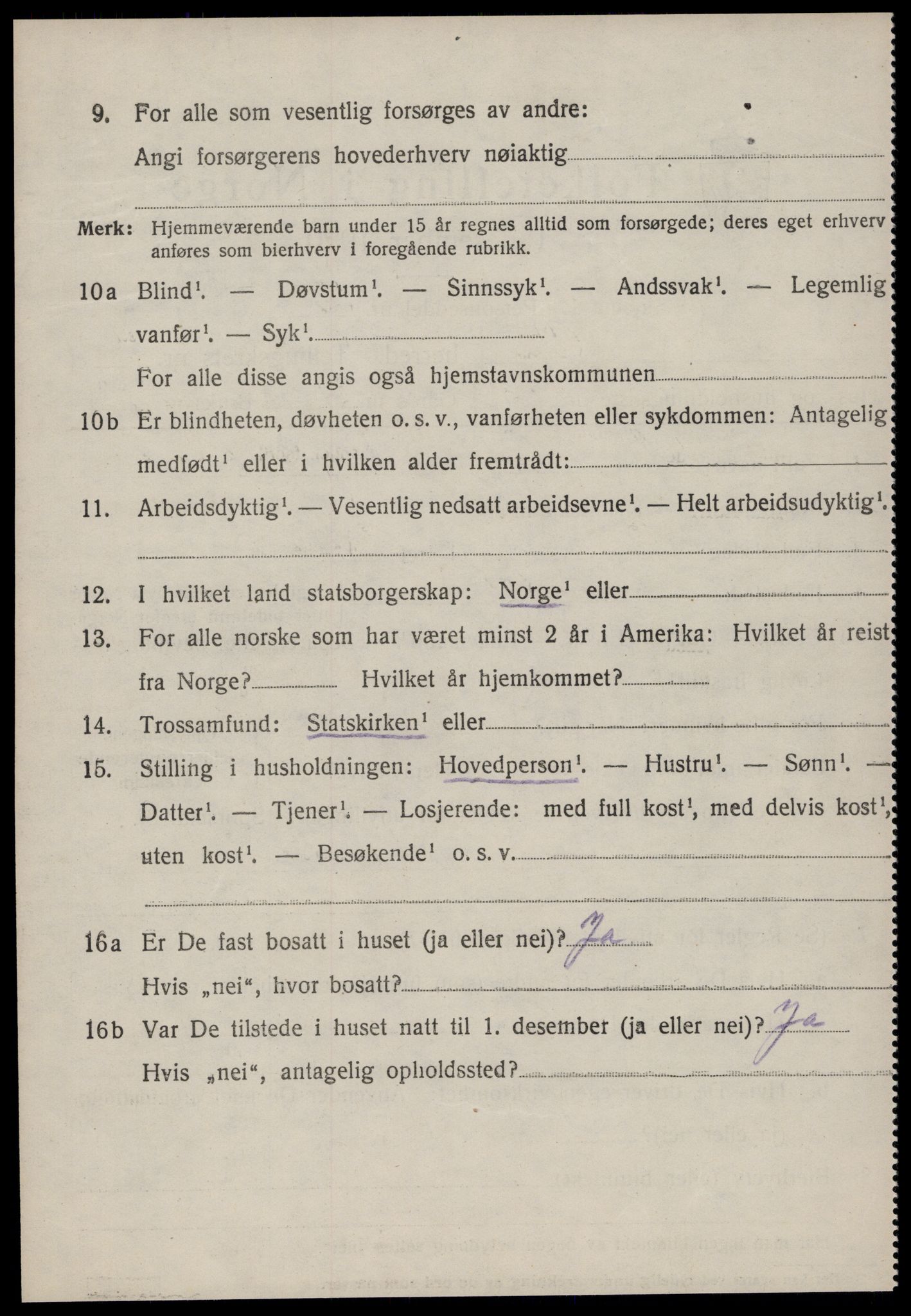 SAT, 1920 census for Øre, 1920, p. 2258