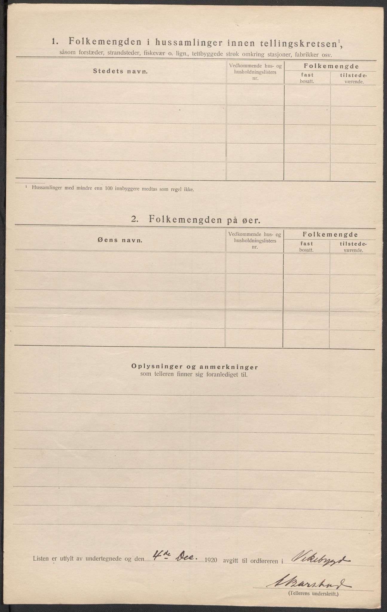 SAB, 1920 census for Vikebygd, 1920, p. 29