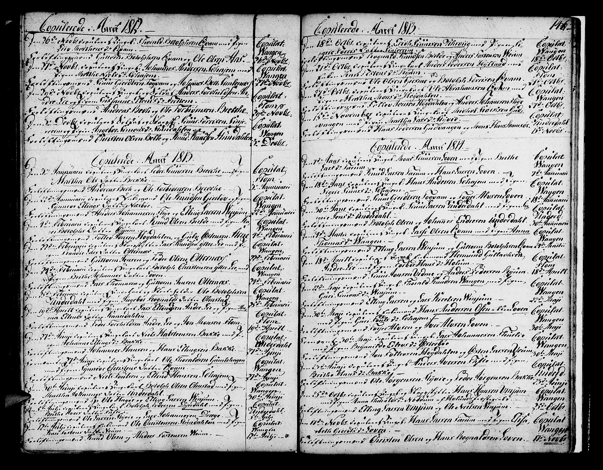 Aurland sokneprestembete, AV/SAB-A-99937/H/Ha/Haa/L0005: Parish register (official) no. A 5, 1801-1821, p. 146
