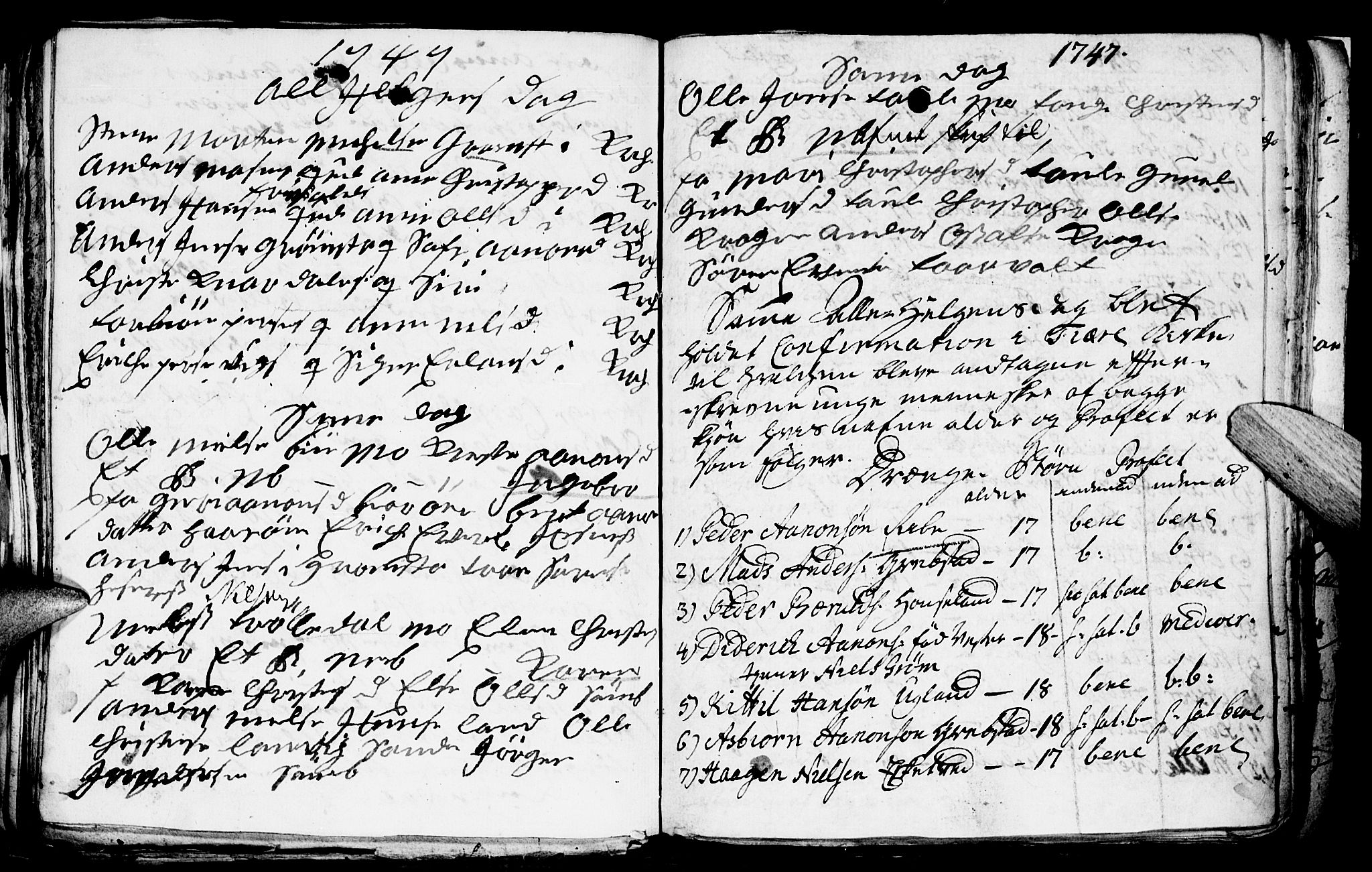 Fjære sokneprestkontor, AV/SAK-1111-0011/F/Fb/L0001: Parish register (copy) no. B 1, 1732-1750, p. 160