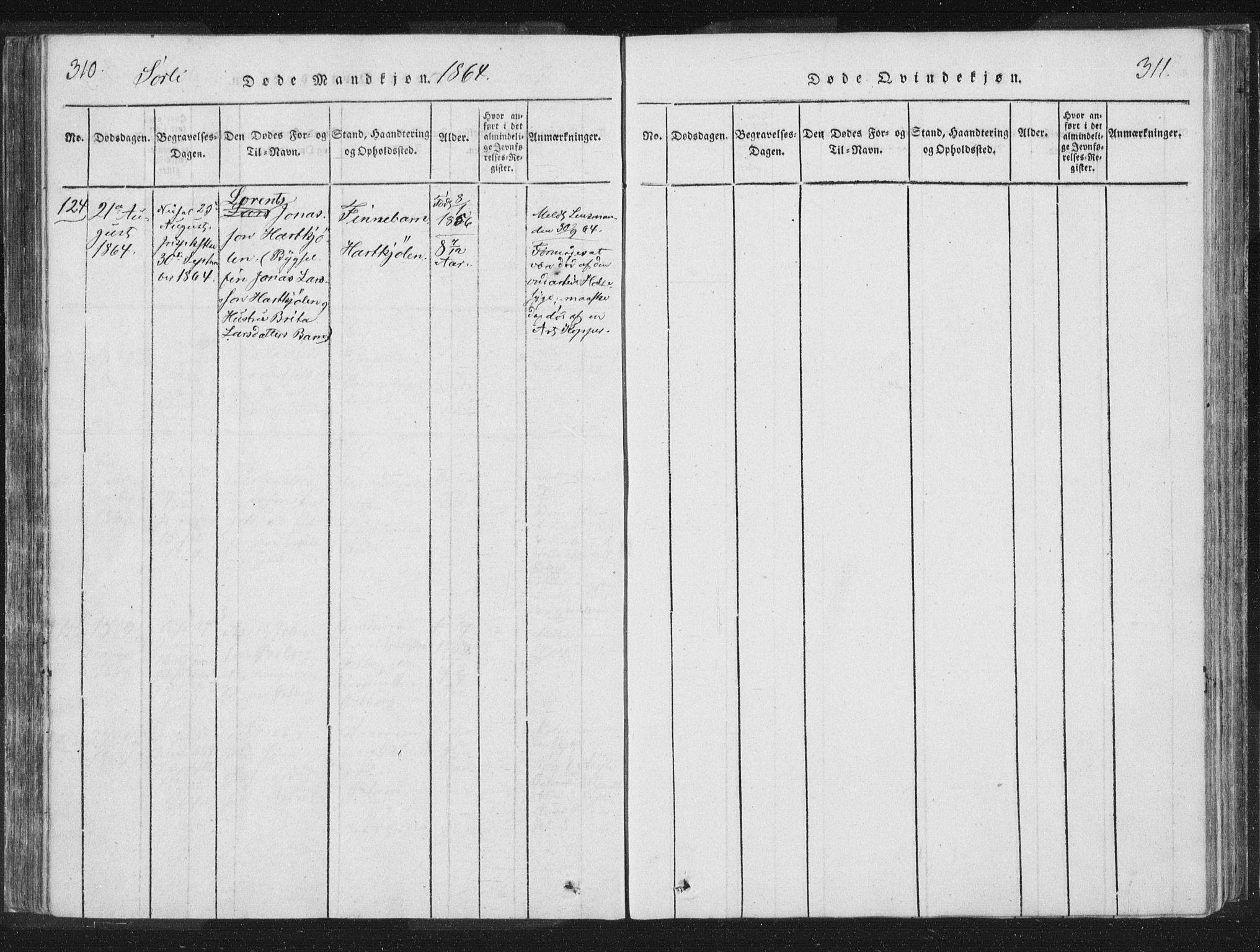 Ministerialprotokoller, klokkerbøker og fødselsregistre - Nord-Trøndelag, SAT/A-1458/755/L0491: Parish register (official) no. 755A01 /2, 1817-1864, p. 310-311