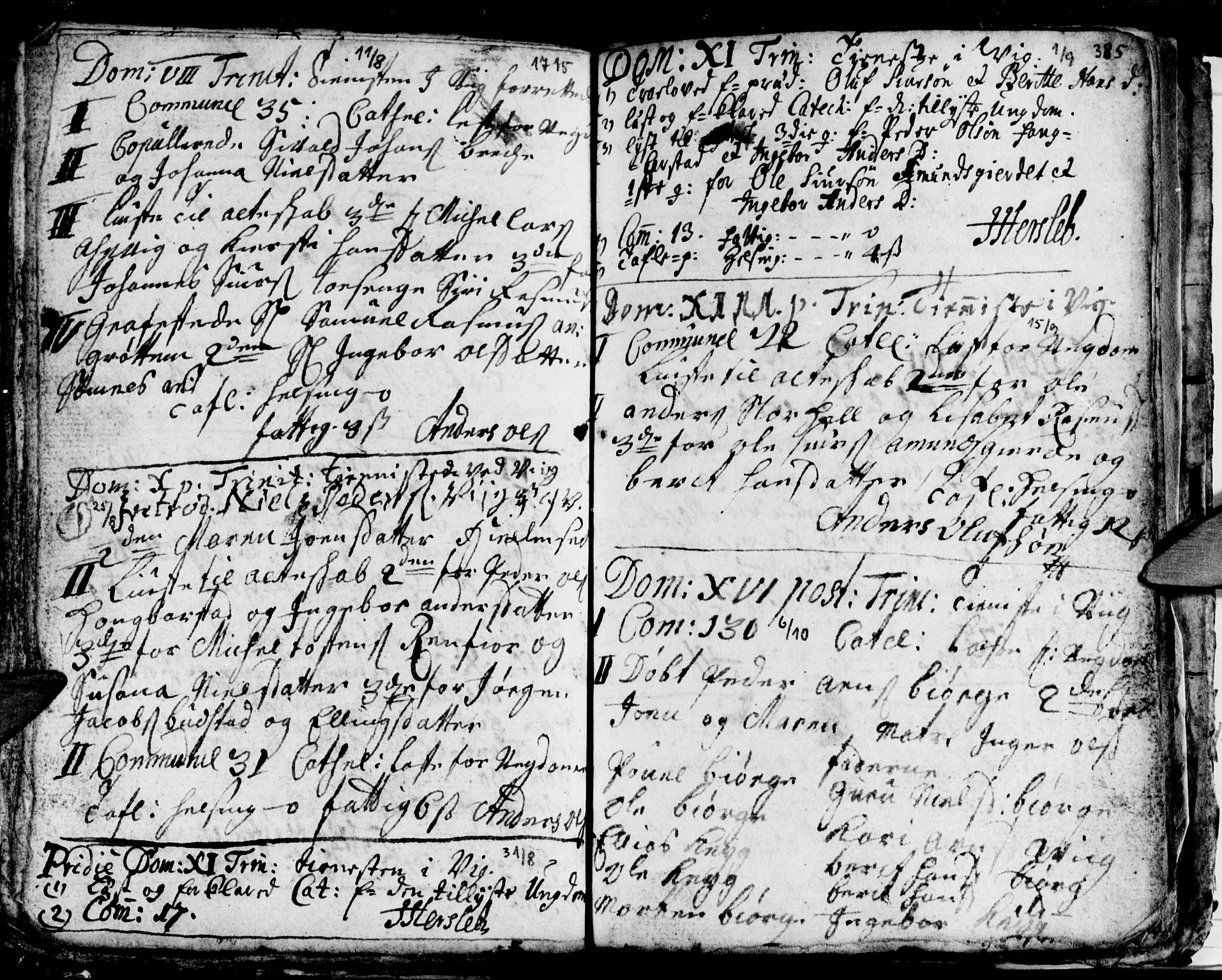 Ministerialprotokoller, klokkerbøker og fødselsregistre - Nordland, AV/SAT-A-1459/812/L0172: Parish register (official) no. 812A01, 1677-1718, p. 385