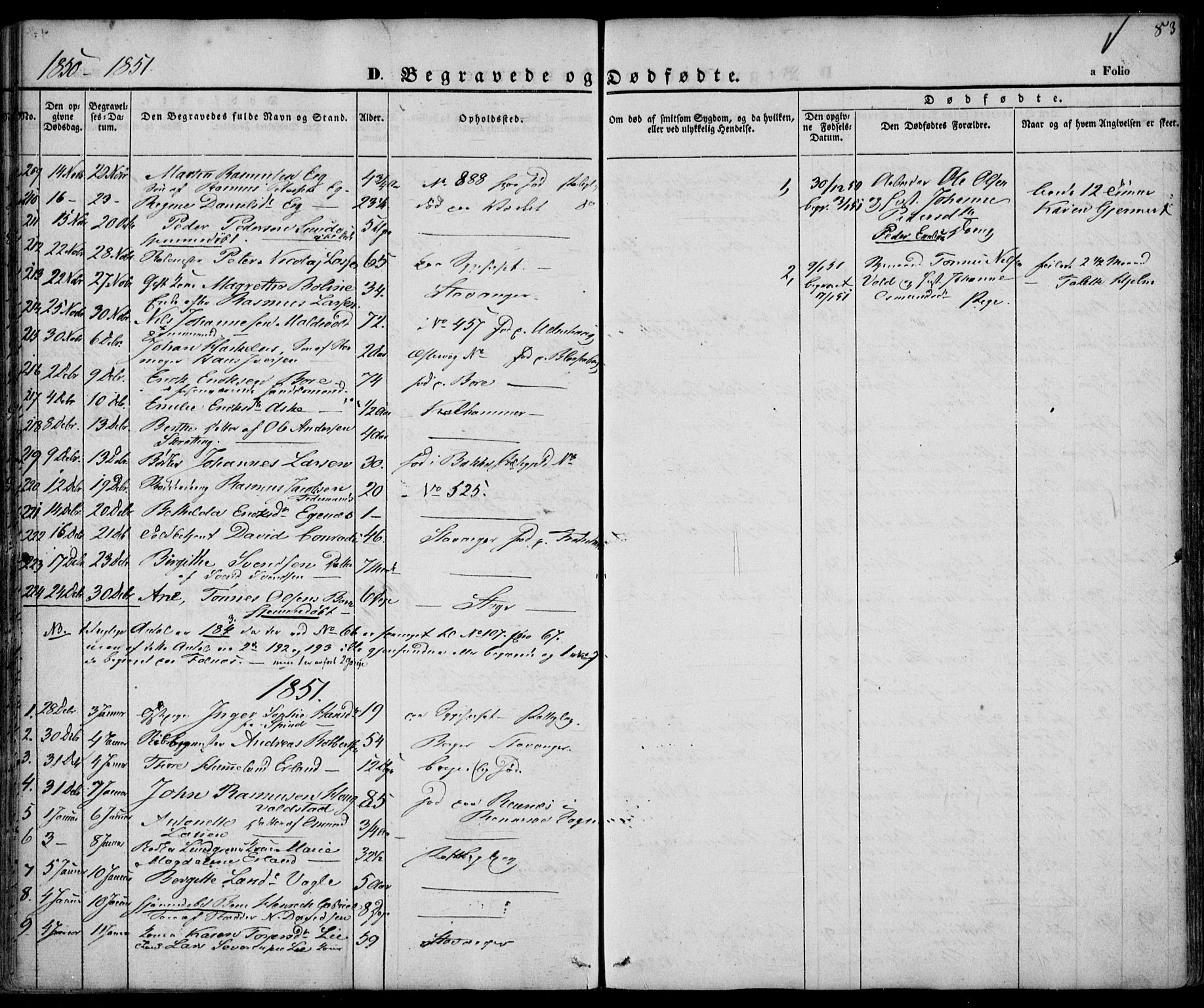 Domkirken sokneprestkontor, SAST/A-101812/001/30/30BA/L0014: Parish register (official) no. A 13, 1841-1851, p. 83