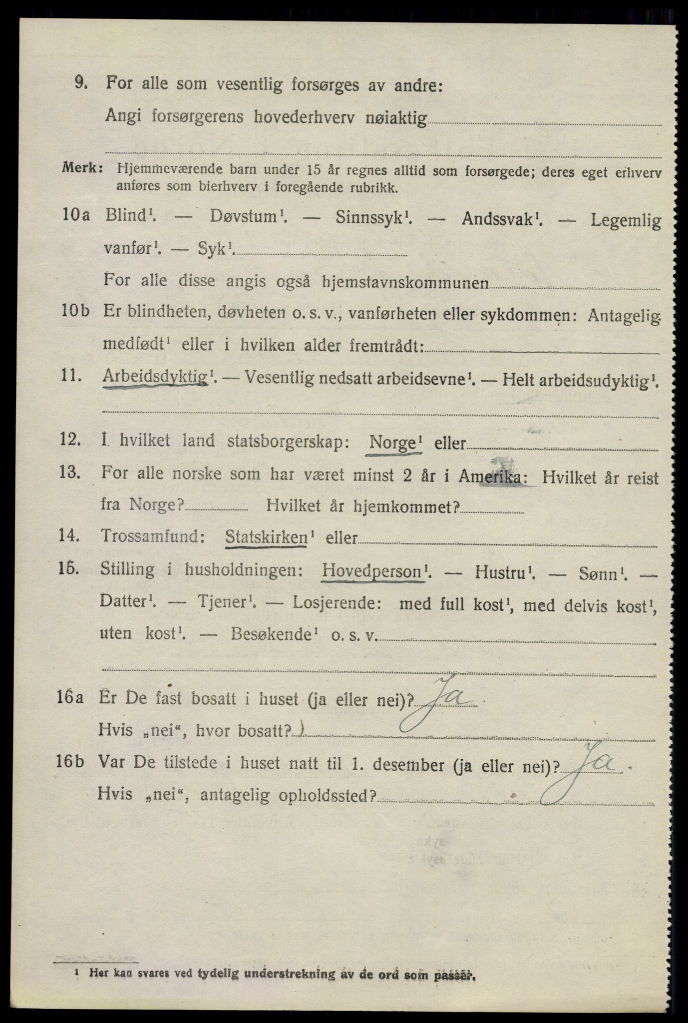 SAO, 1920 census for Høland, 1920, p. 9650