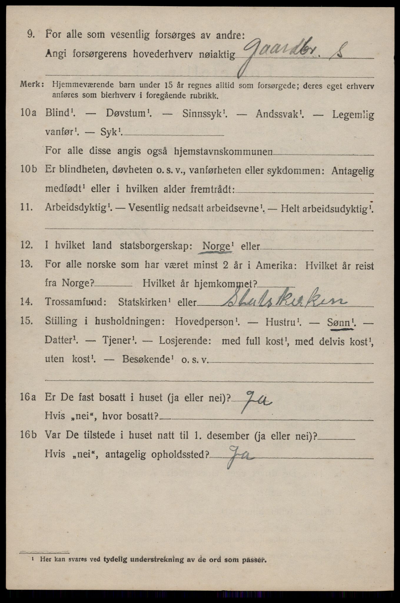 SAKO, 1920 census for Tinn, 1920, p. 2693