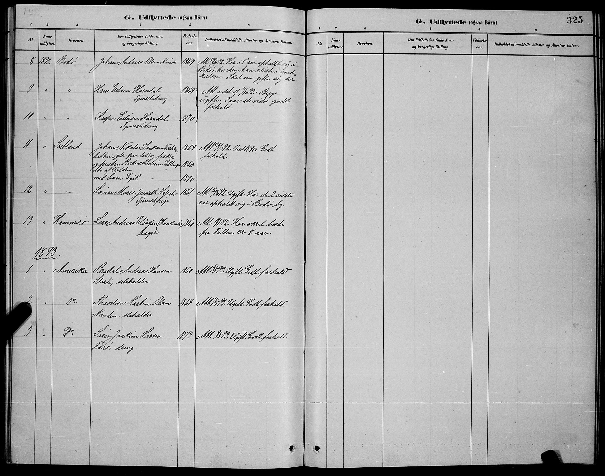 Ministerialprotokoller, klokkerbøker og fødselsregistre - Nordland, AV/SAT-A-1459/853/L0772: Parish register (official) no. 853A11, 1881-1900, p. 325