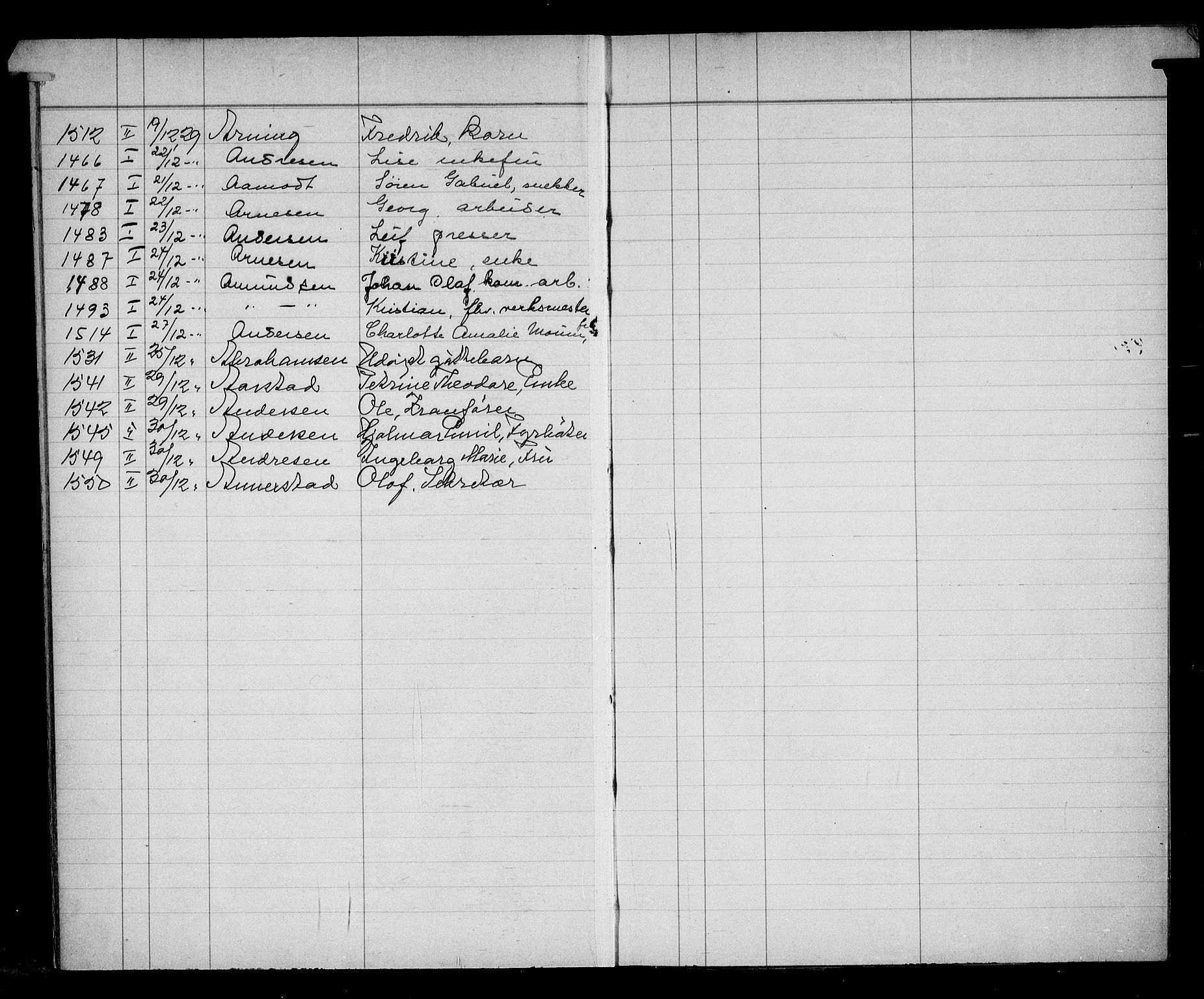 Oslo skifterett, AV/SAO-A-10383/F/Fa/Faa/L0029: Navneregister, 1929