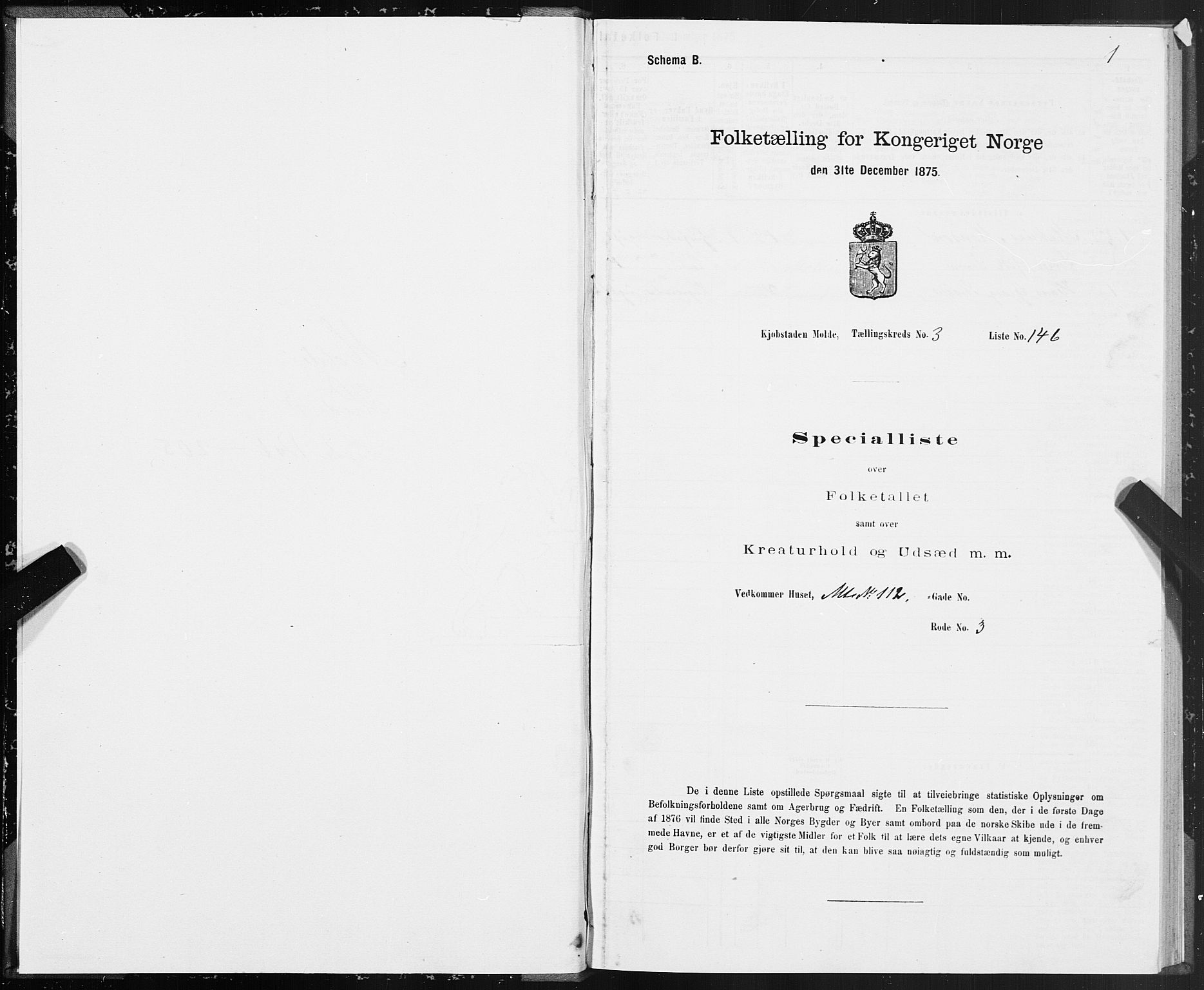 SAT, 1875 census for 1502P Molde, 1875, p. 2001