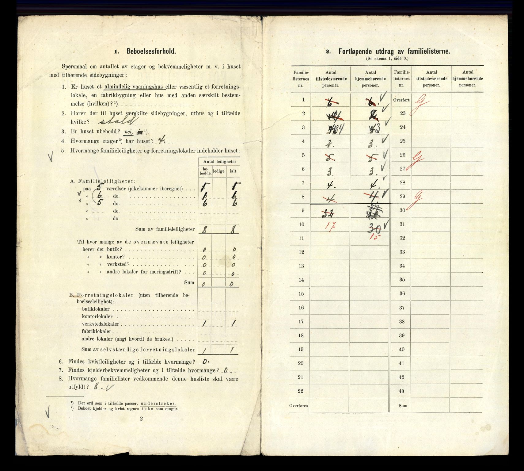 RA, 1910 census for Kristiania, 1910, p. 53648