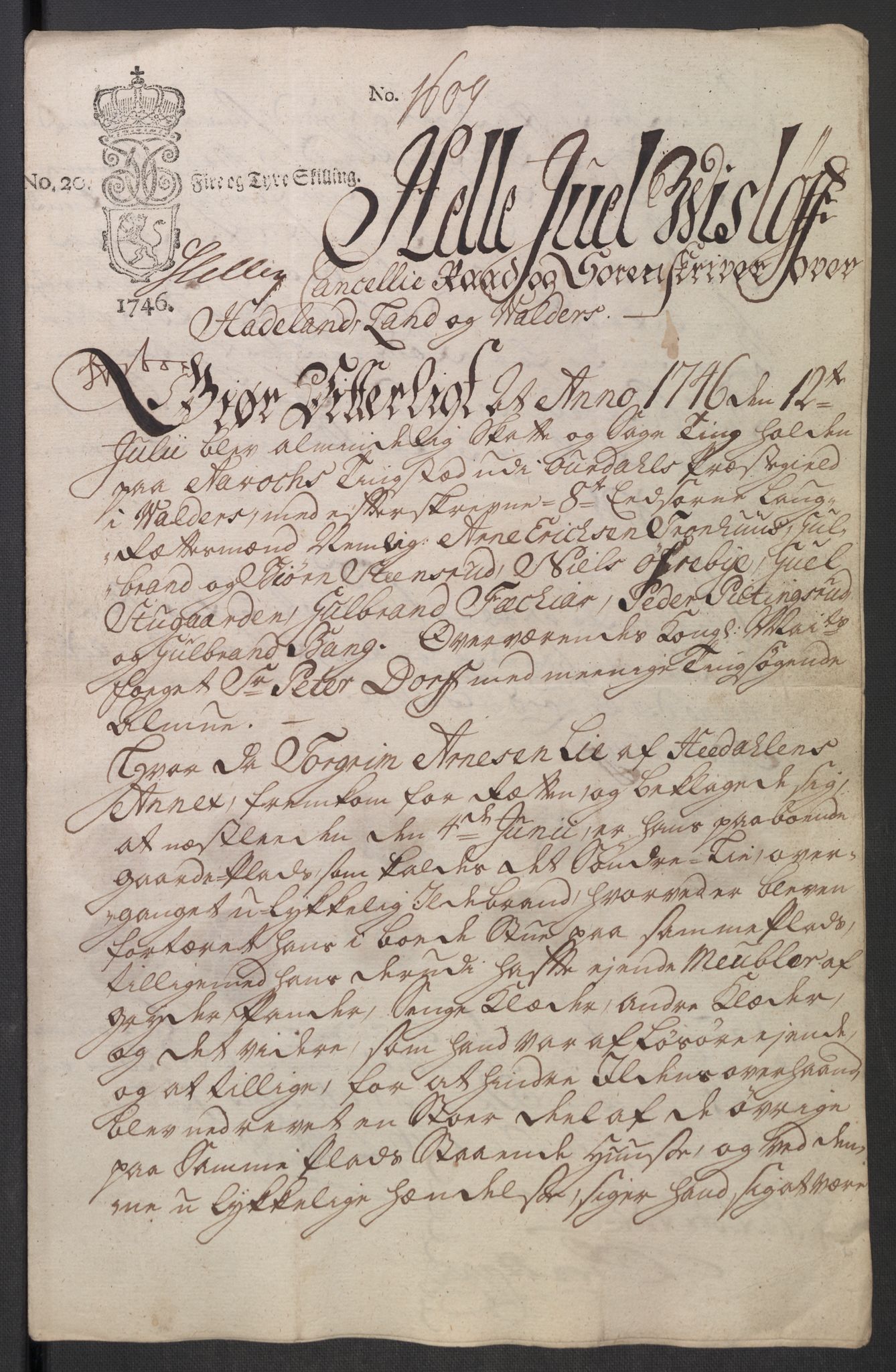 Rentekammeret inntil 1814, Reviderte regnskaper, Fogderegnskap, AV/RA-EA-4092/R18/L1346: Fogderegnskap Hadeland, Toten og Valdres, 1747-1748, p. 211