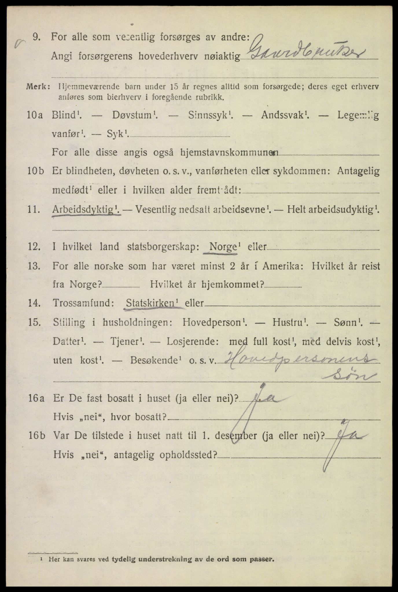 SAH, 1920 census for Brandval, 1920, p. 1993