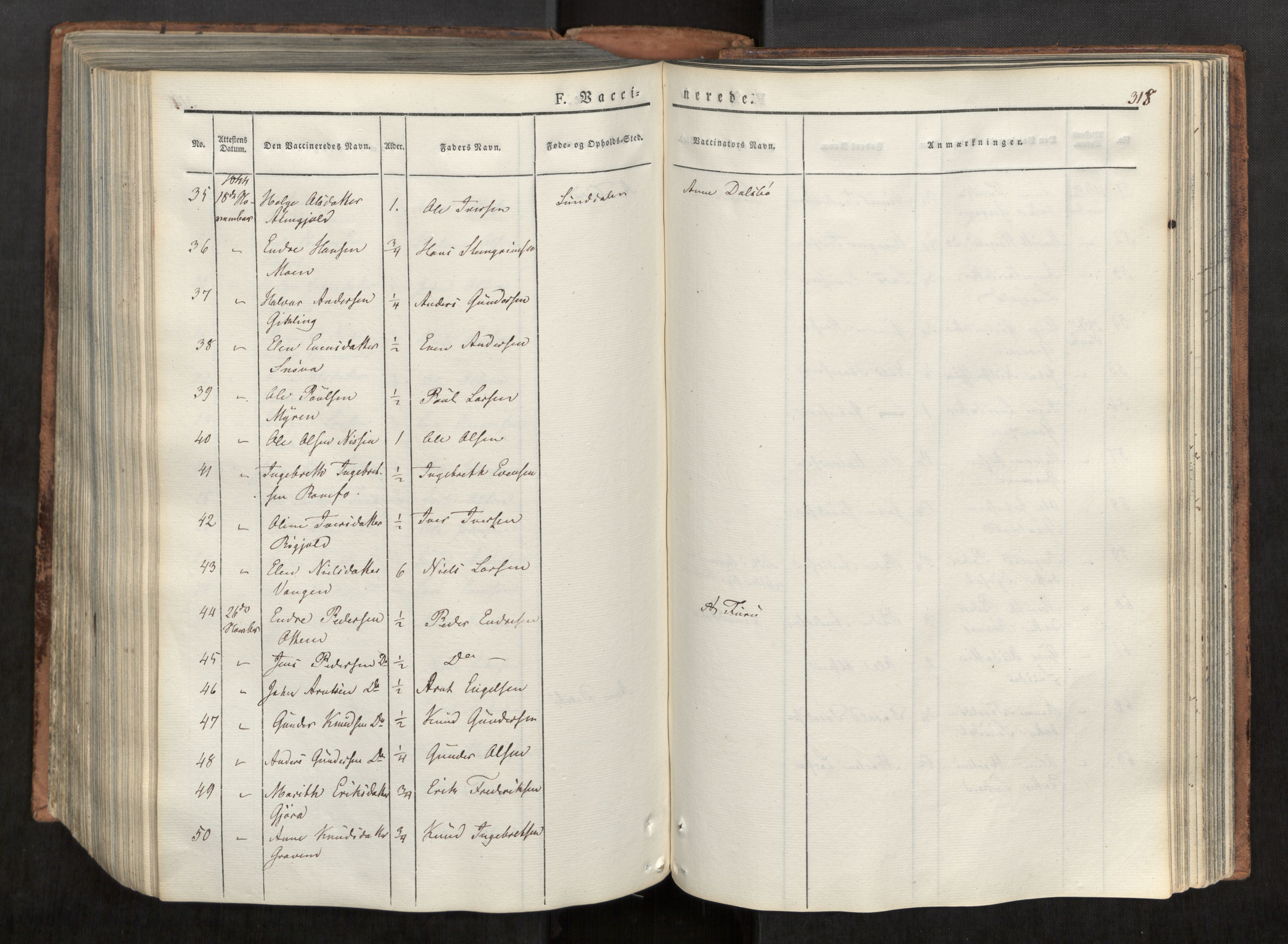 Ministerialprotokoller, klokkerbøker og fødselsregistre - Møre og Romsdal, AV/SAT-A-1454/590/L1012: Parish register (official) no. 590A04, 1832-1846, p. 318