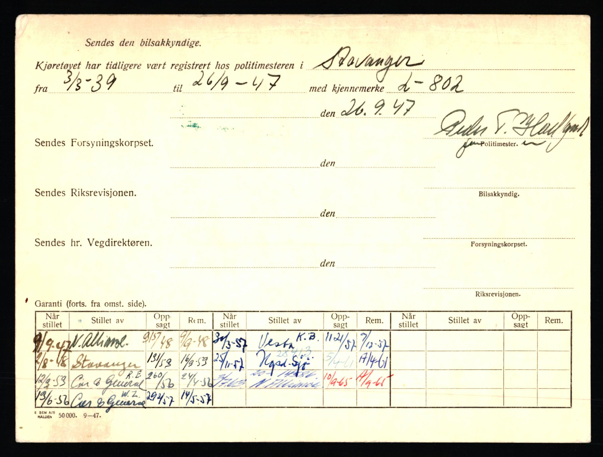 Stavanger trafikkstasjon, AV/SAST-A-101942/0/F/L0002: L-350 - L-699, 1930-1971, p. 1516