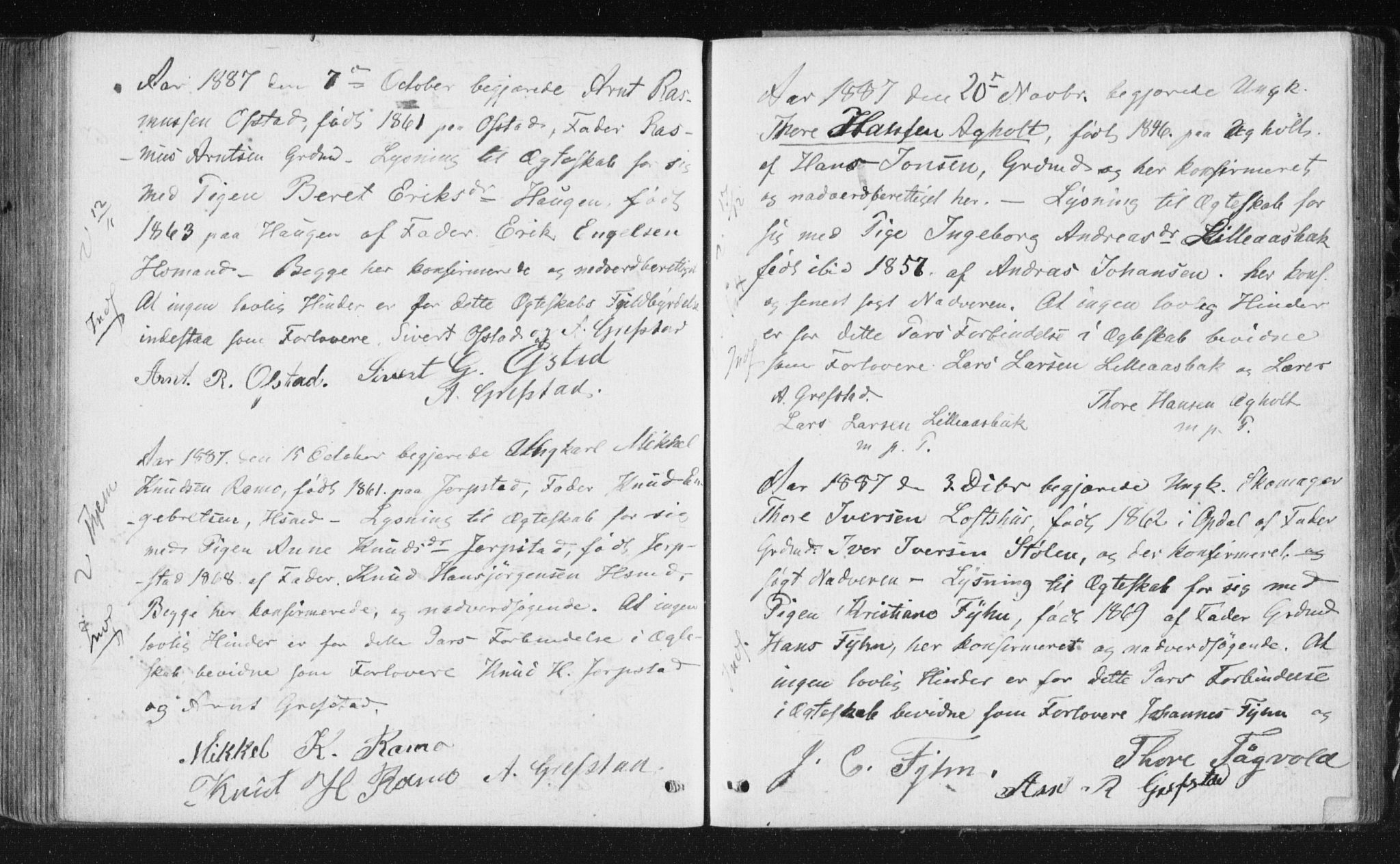 Ministerialprotokoller, klokkerbøker og fødselsregistre - Sør-Trøndelag, AV/SAT-A-1456/672/L0859: Parish register (official) no. 672A11, 1852-1900