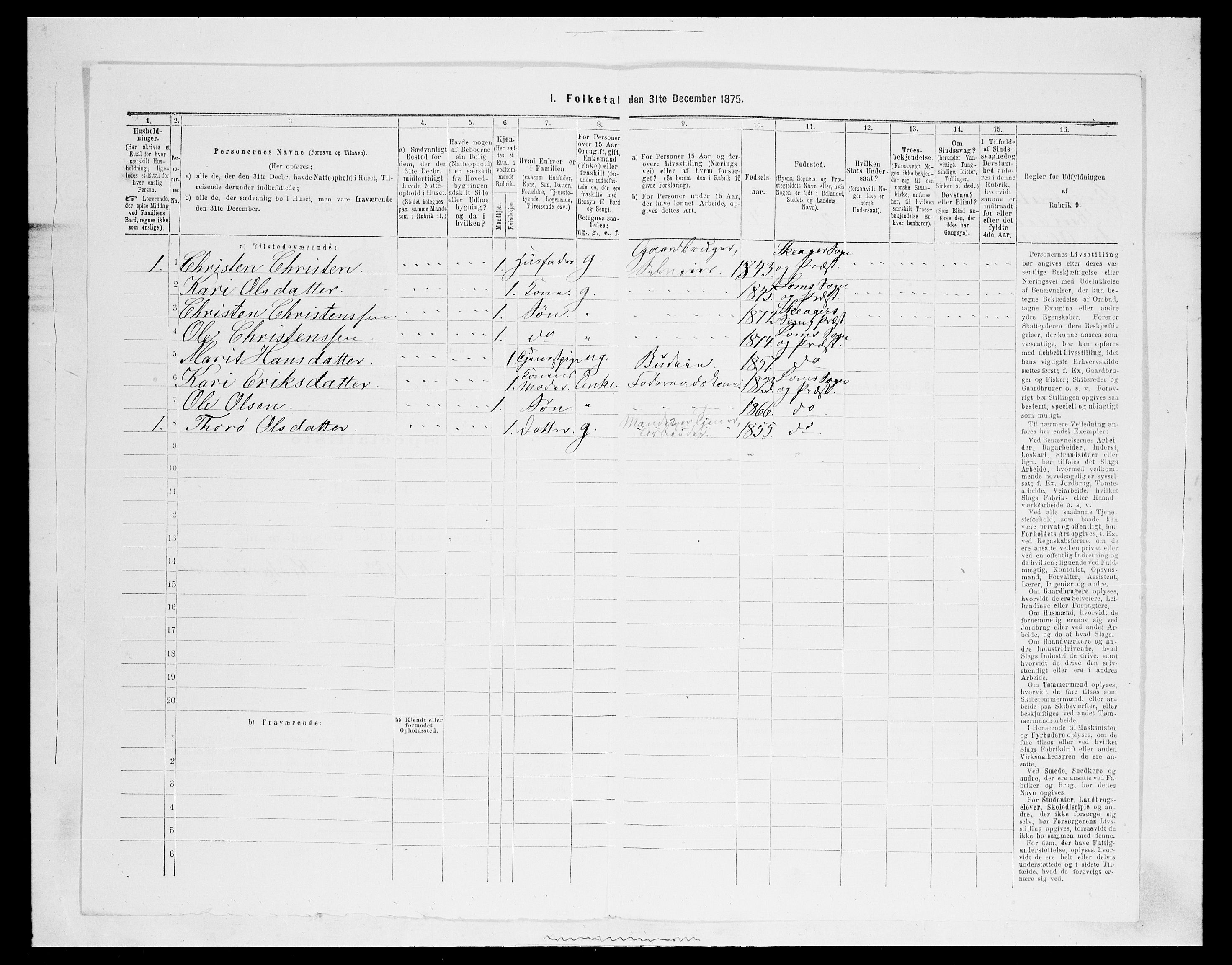 SAH, 1875 census for 0514P Lom, 1875, p. 651