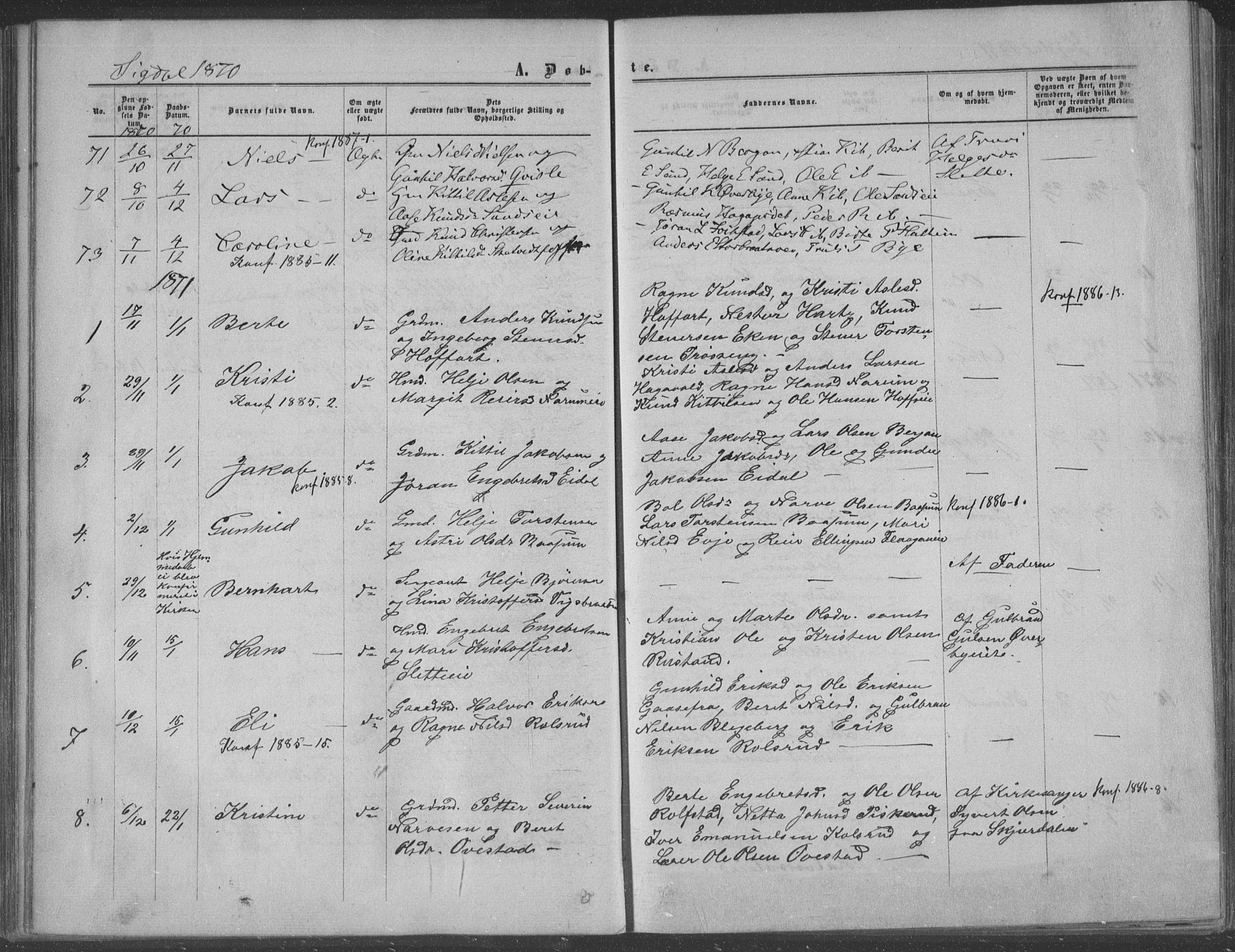 Sigdal kirkebøker, SAKO/A-245/F/Fa/L0009a: Parish register (official) no. I 9A, 1860-1871, p. 65