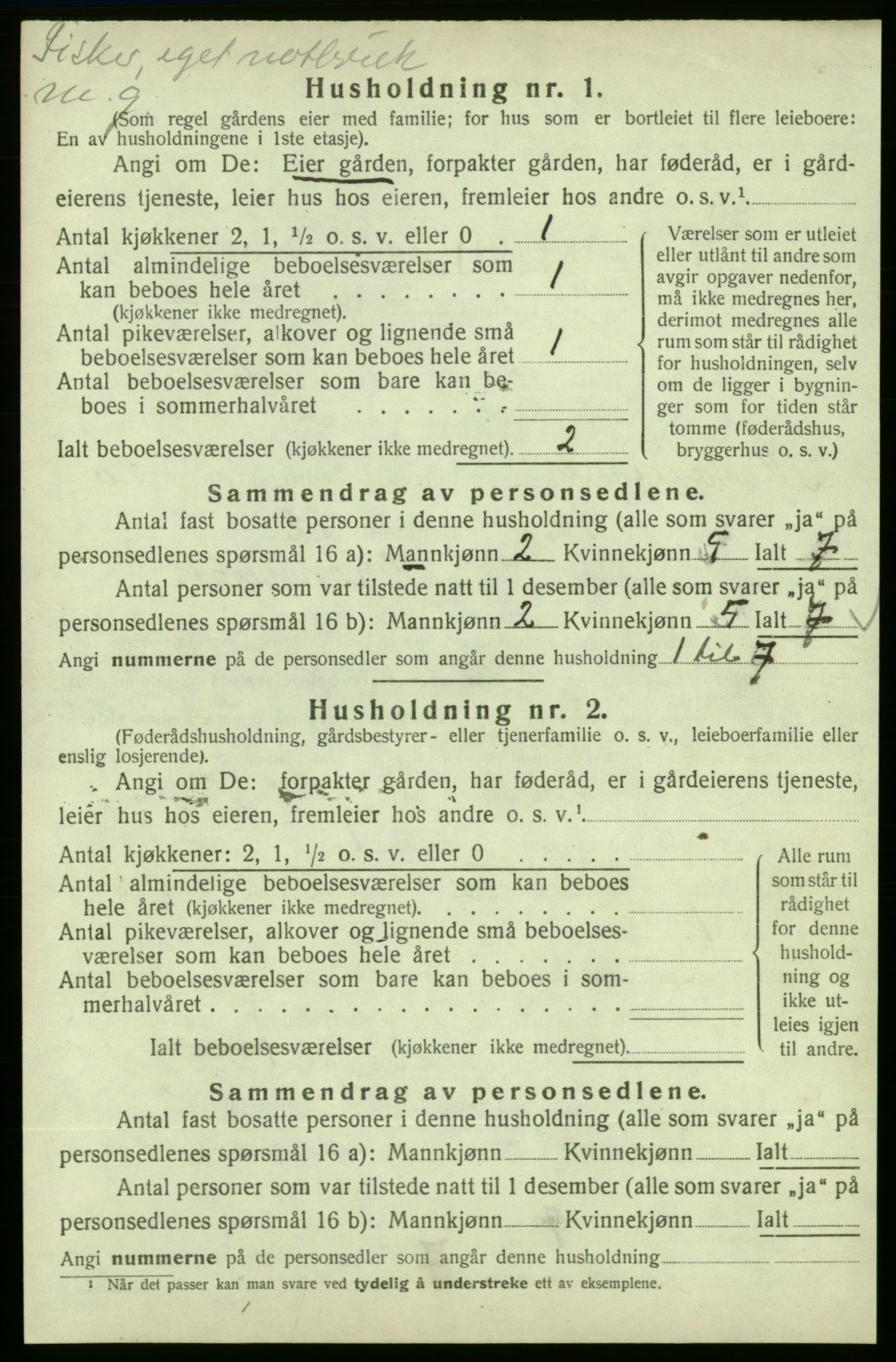 SAB, 1920 census for Skånevik, 1920, p. 2106