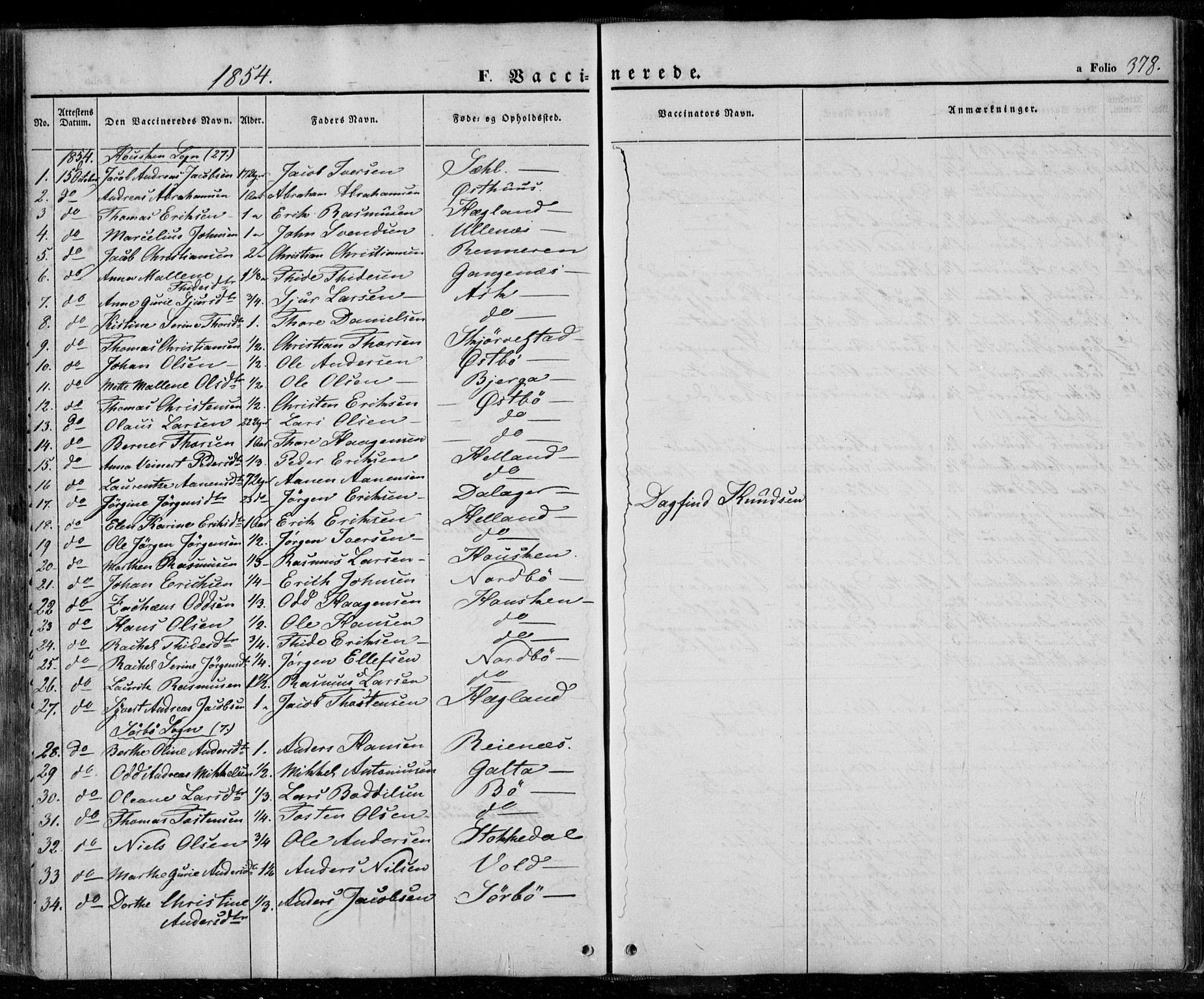 Rennesøy sokneprestkontor, SAST/A -101827/H/Ha/Haa/L0005: Parish register (official) no. A 5, 1838-1859, p. 378