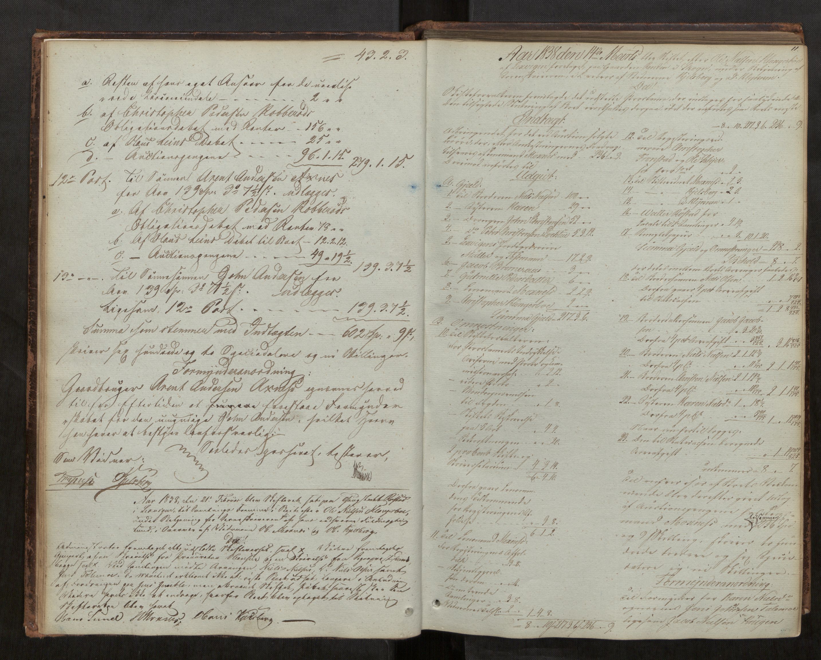 Stjør- og Verdal sorenskriveri, AV/SAT-A-4167/1/3/3A/L0033: Skifteprotokoll 28, 1836-1853, p. 11